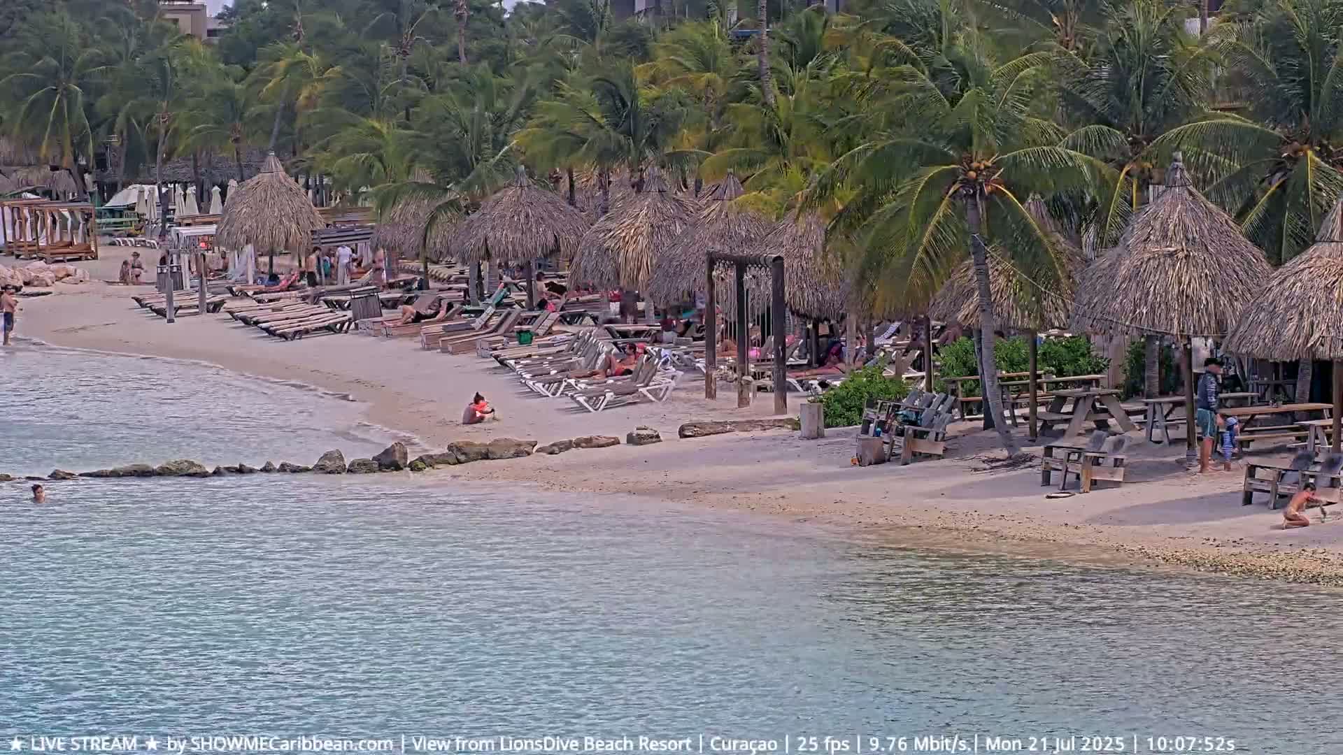 Carribean, Curacao, Mambo Beach  Live Cam - Willemstad, Curaçao, Netherland