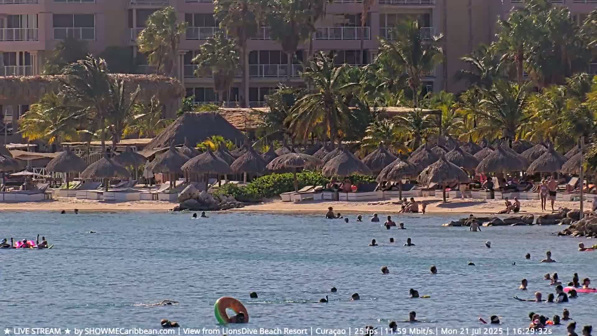 Carribean, Curacao, Mambo Beach  Live Cam - Willemstad, Curaçao, Netherland