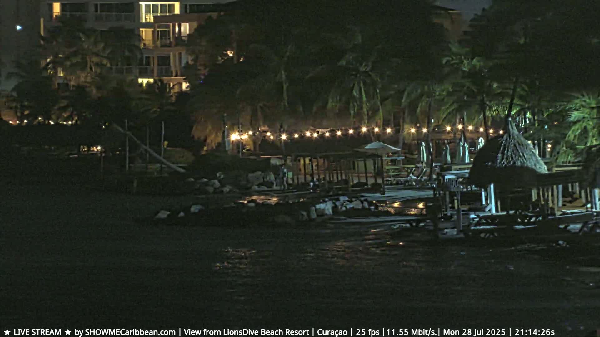 Carribean, Curacao, Mambo Beach  Live Cam - Willemstad, Curaçao, Netherland