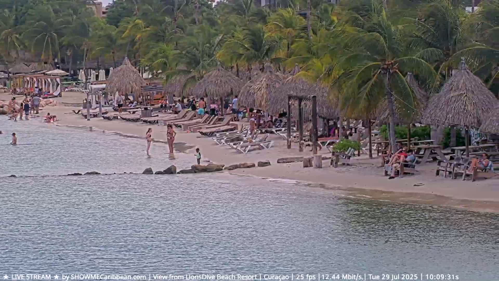 Carribean, Curacao, Mambo Beach  Live Cam - Willemstad, Curaçao, Netherland