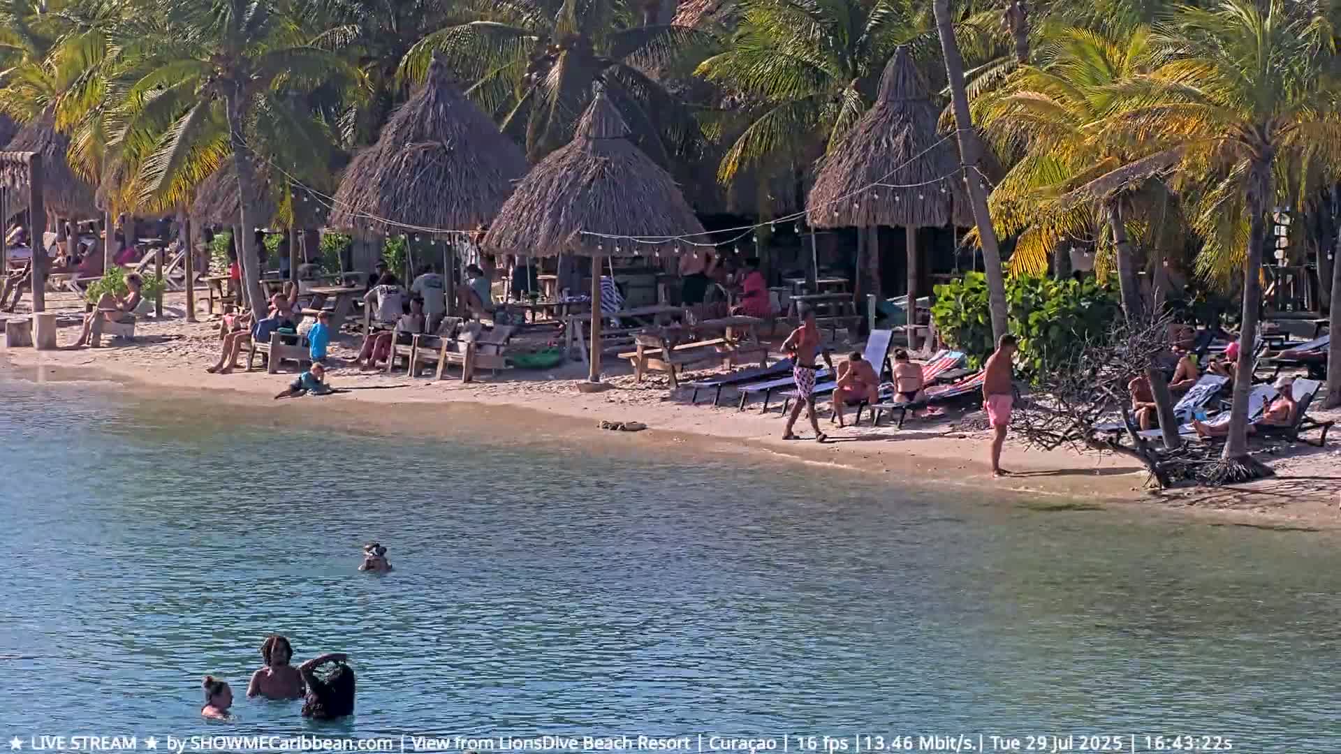 Carribean, Curacao, Mambo Beach  Live Cam - Willemstad, Curaçao, Netherland