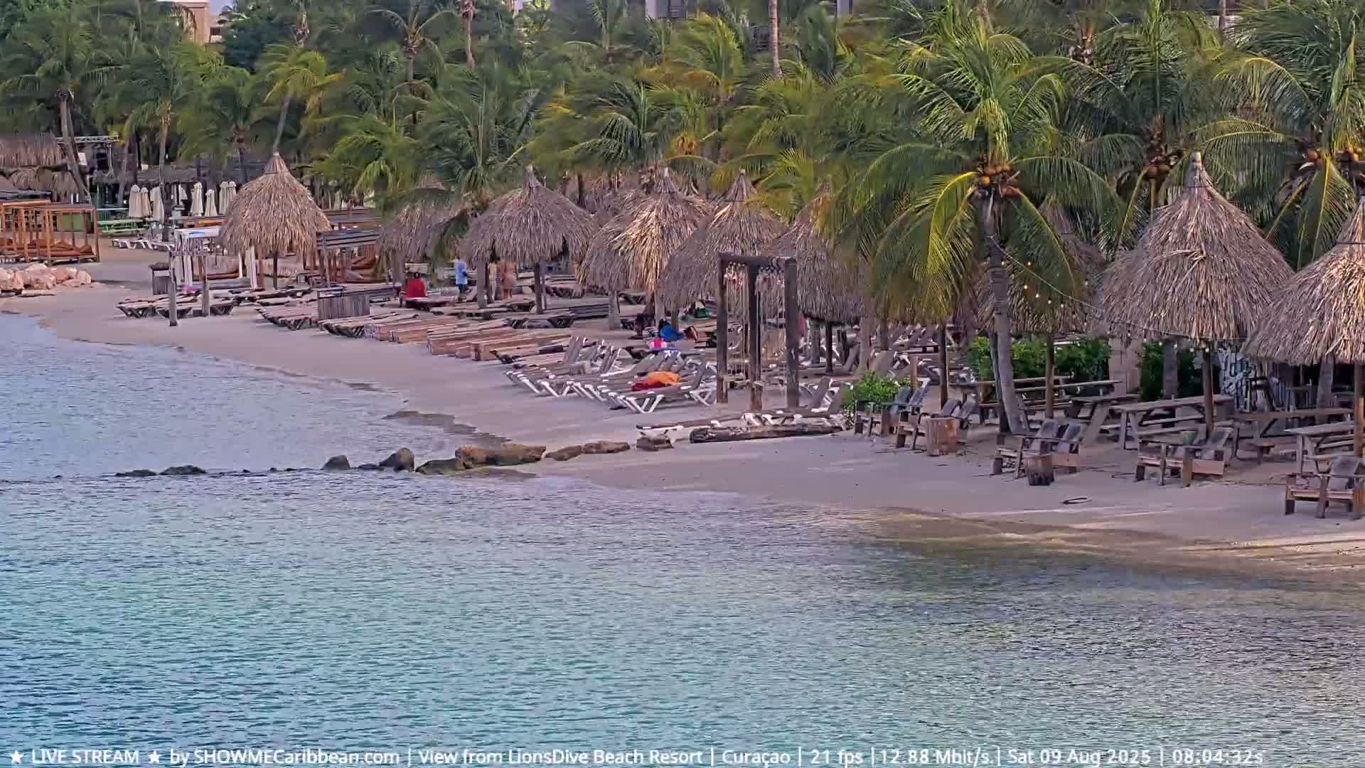 Carribean, Curacao, Mambo Beach  Live Cam - Willemstad, Curaçao, Netherland
