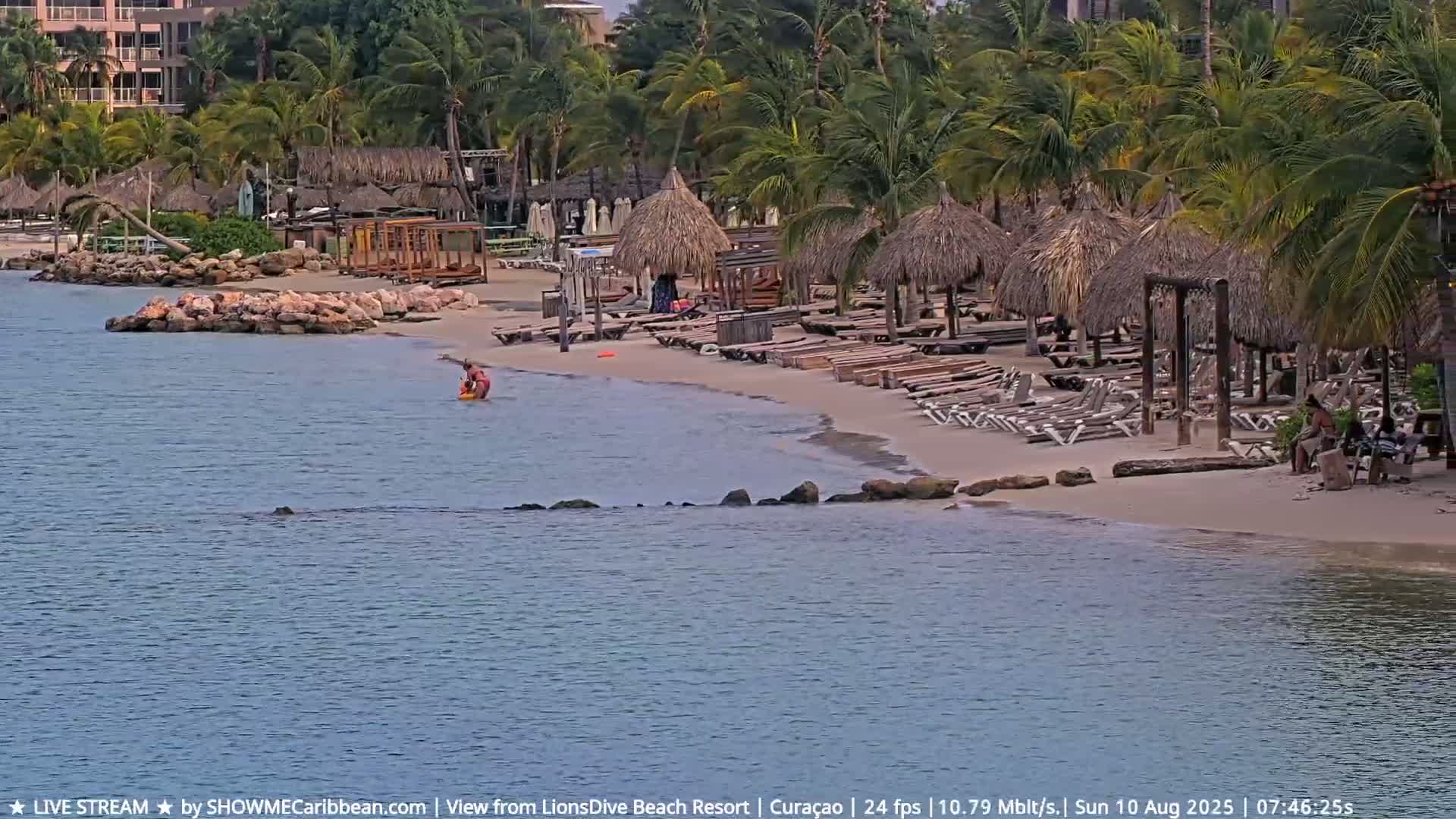 Carribean, Curacao, Mambo Beach  Live Cam - Willemstad, Curaçao, Netherland