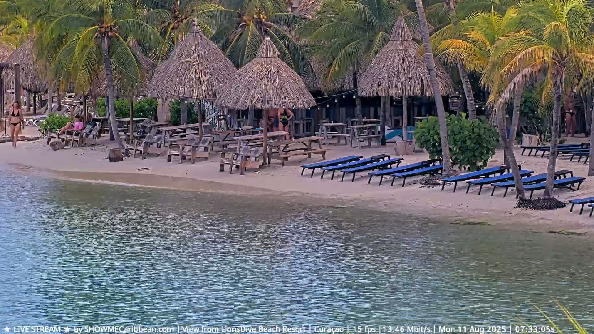 Carribean, Curacao, Mambo Beach  Live Cam - Willemstad, Curaçao, Netherland
