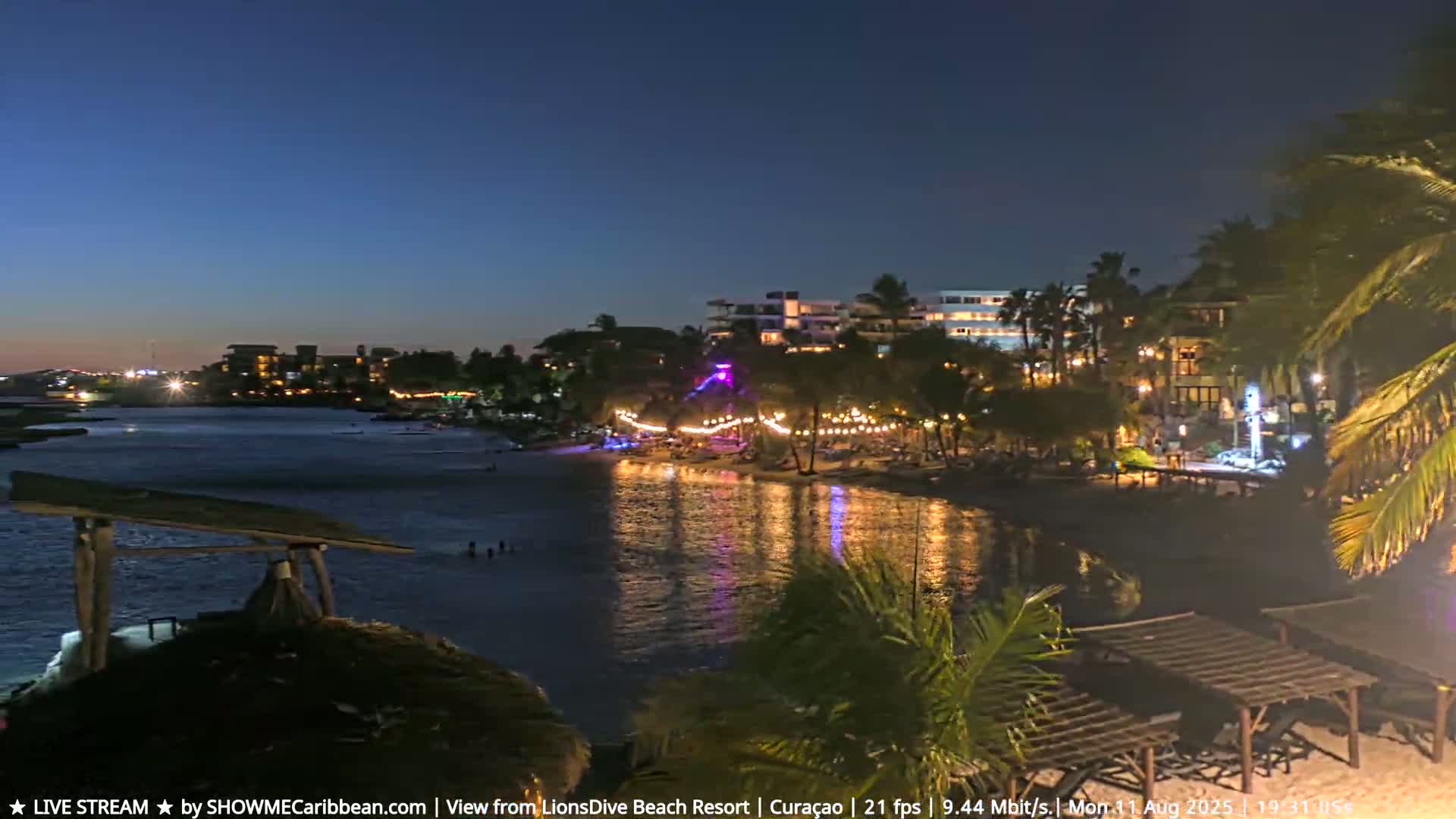 Carribean, Curacao, Mambo Beach  Live Cam - Willemstad, Curaçao, Netherland