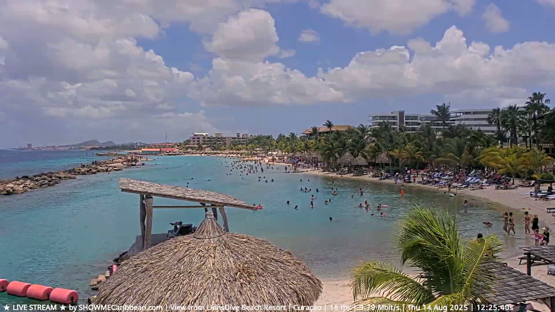 Carribean, Curacao, Mambo Beach  Live Cam - Willemstad, Curaçao, Netherland