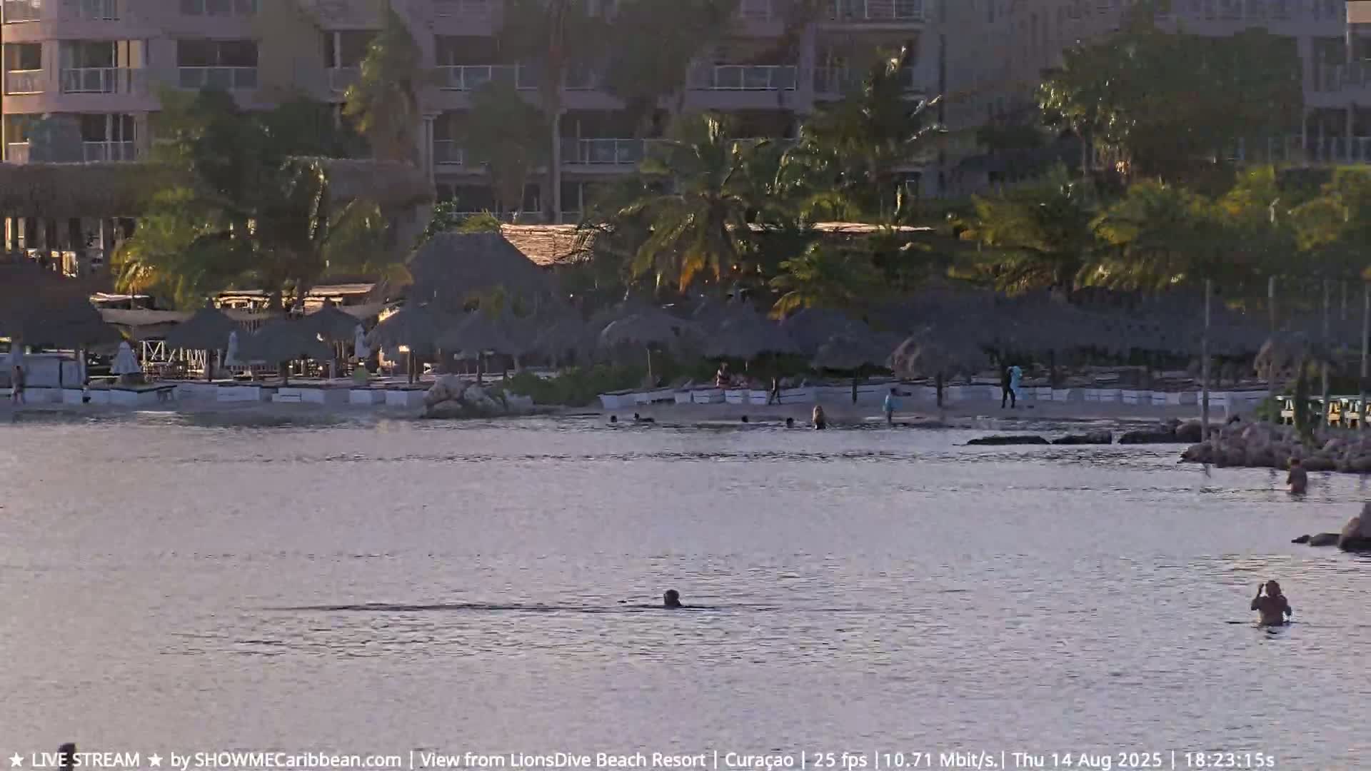 Carribean, Curacao, Mambo Beach  Live Cam - Willemstad, Curaçao, Netherland