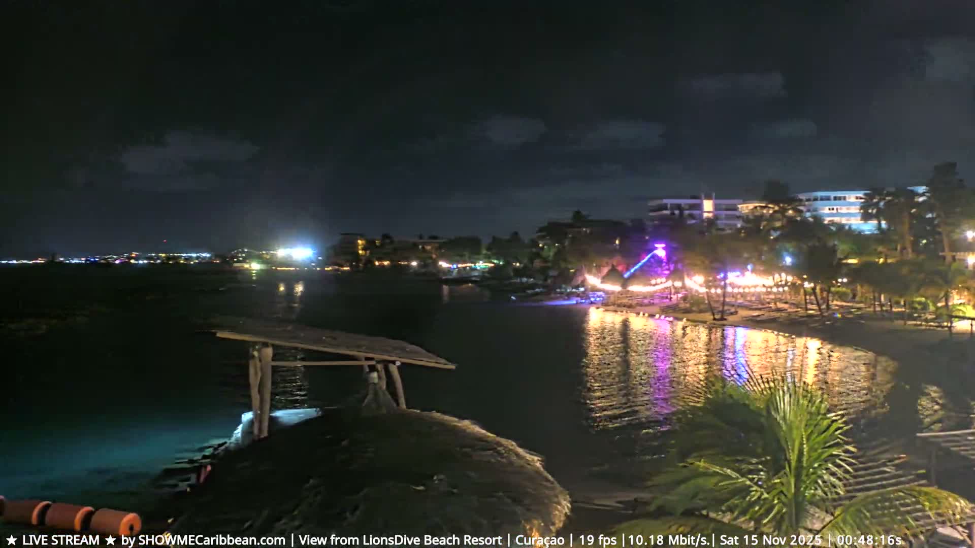 Carribean, Curacao, Mambo Beach  Live Cam - Willemstad, Curaçao, Netherland