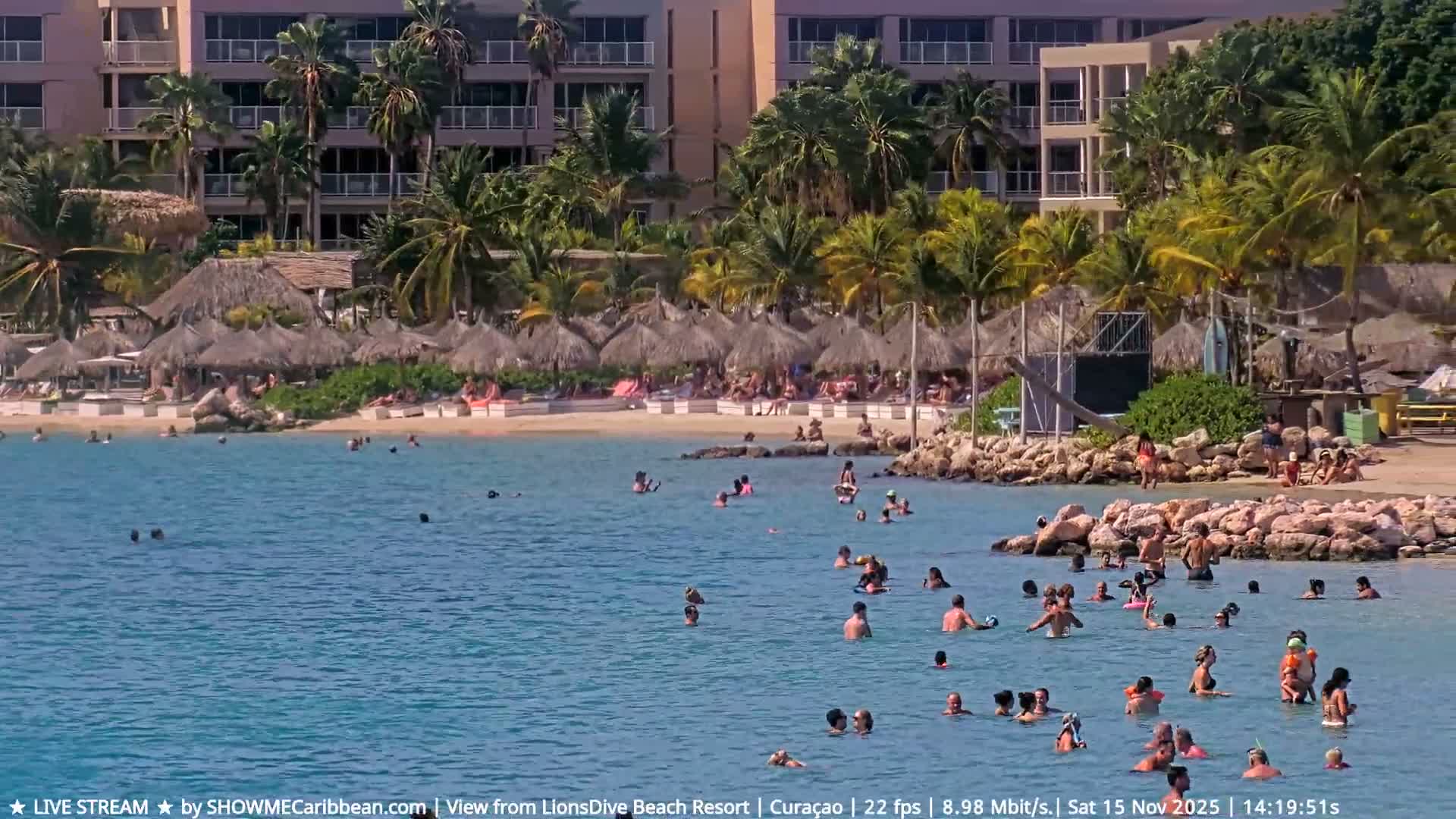 Carribean, Curacao, Mambo Beach  Live Cam - Willemstad, Curaçao, Netherland