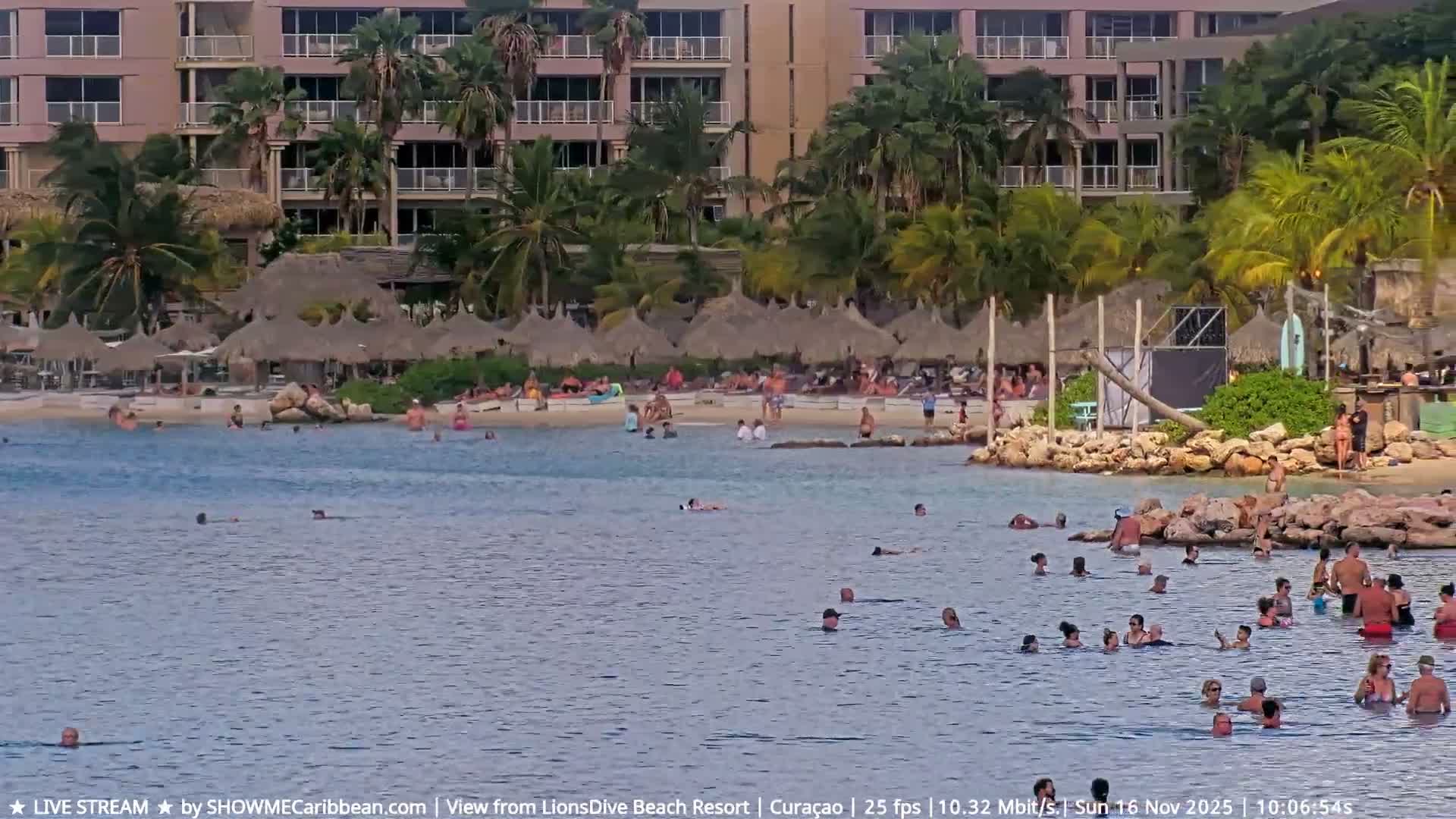 Carribean, Curacao, Mambo Beach  Live Cam - Willemstad, Curaçao, Netherland