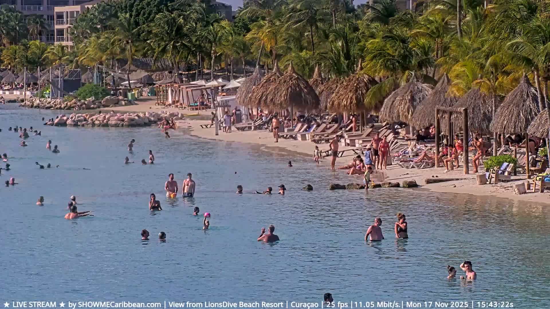 Carribean, Curacao, Mambo Beach  Live Cam - Willemstad, Curaçao, Netherland