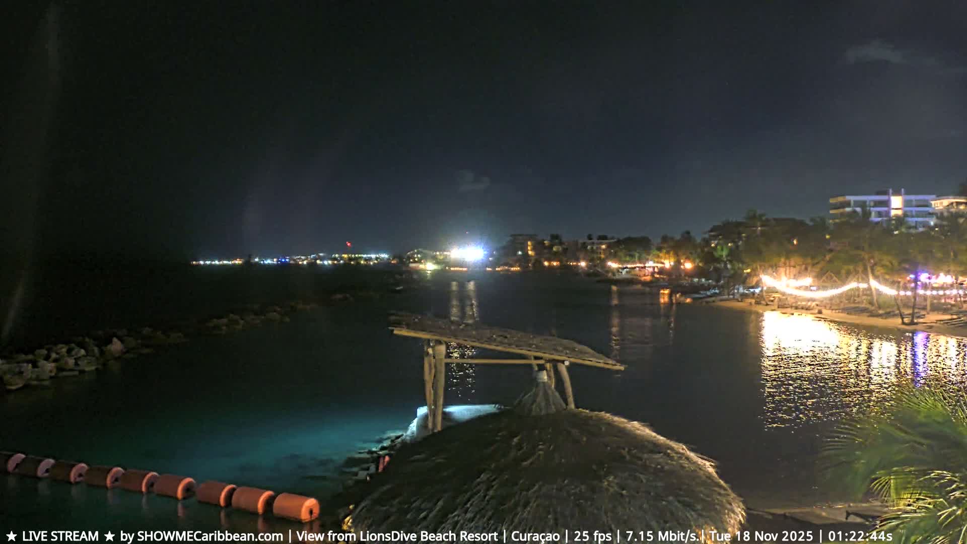Carribean, Curacao, Mambo Beach  Live Cam - Willemstad, Curaçao, Netherland