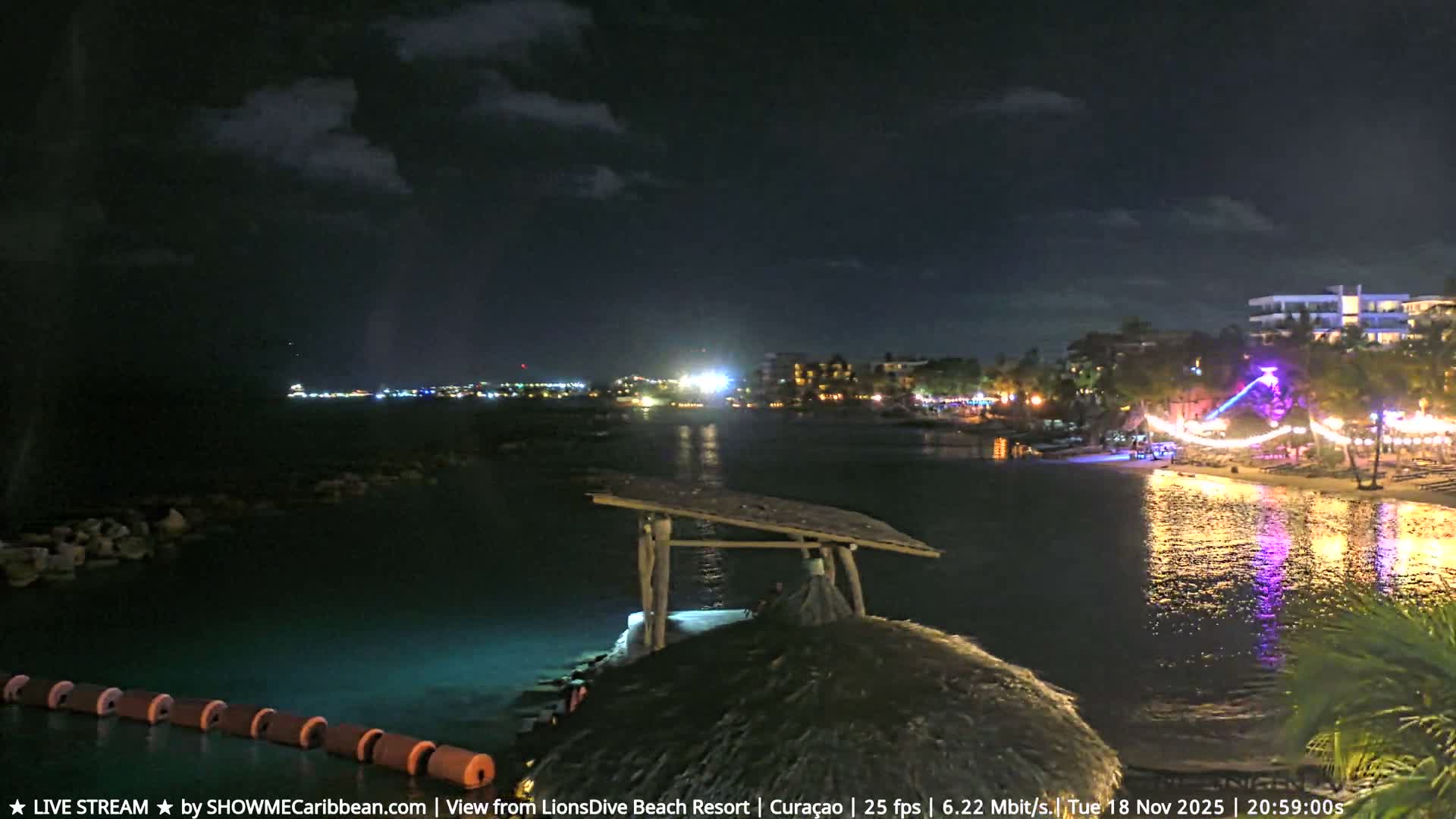 Carribean, Curacao, Mambo Beach  Live Cam - Willemstad, Curaçao, Netherland