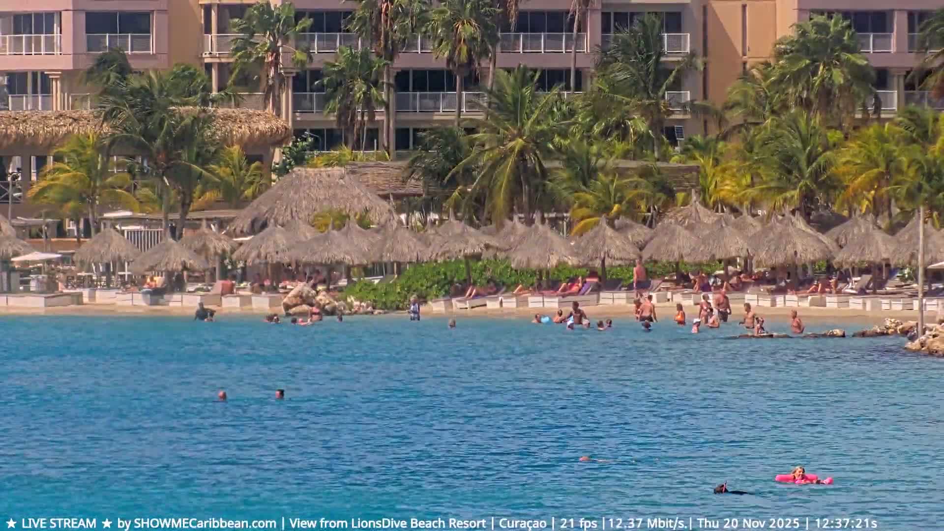Carribean, Curacao, Mambo Beach  Live Cam - Willemstad, Curaçao, Netherland