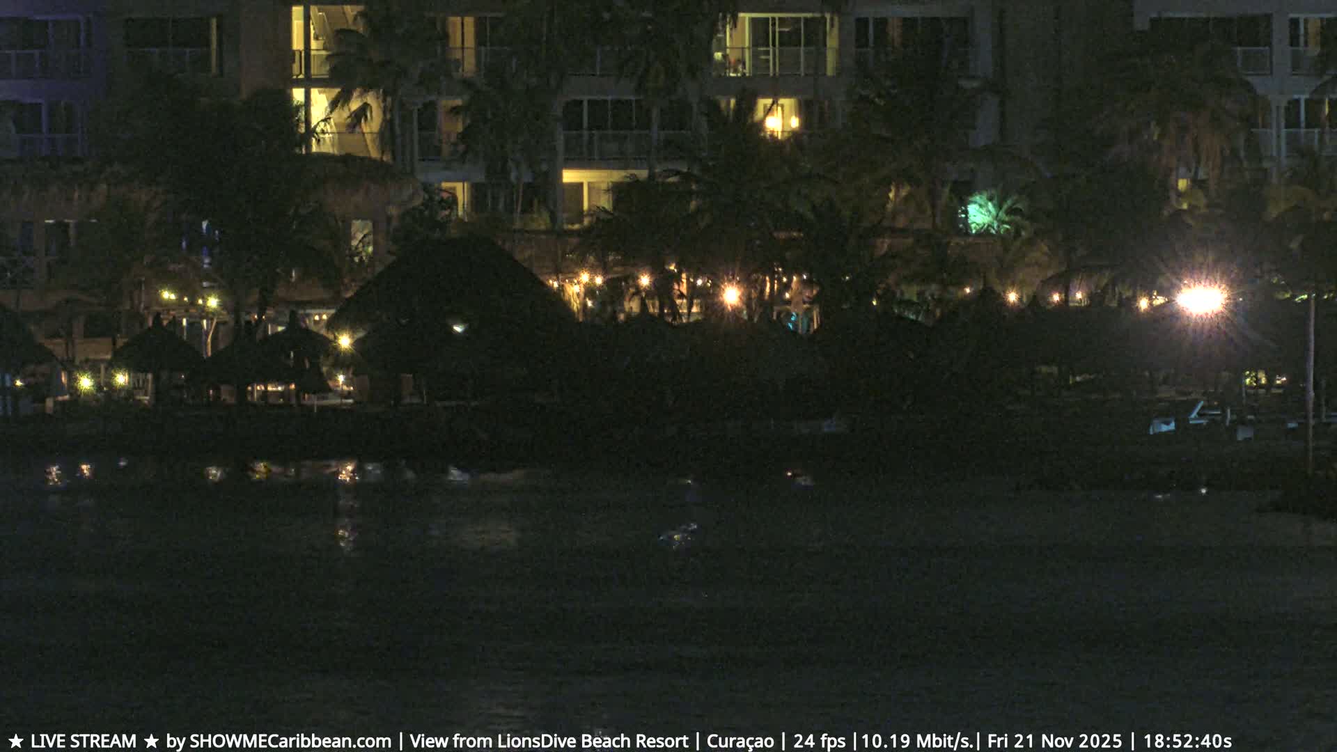 Carribean, Curacao, Mambo Beach  Live Cam - Willemstad, Curaçao, Netherland