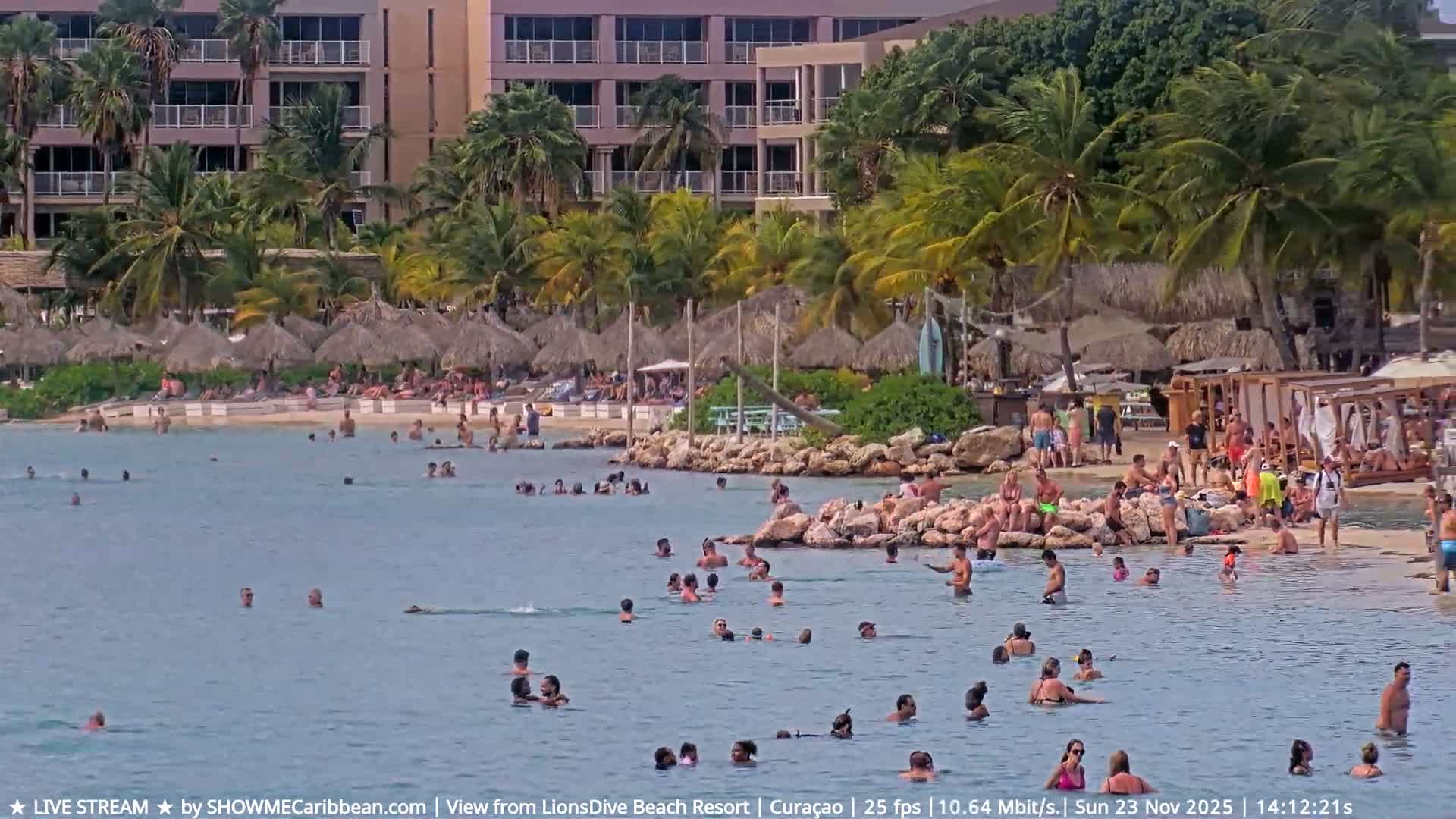 Carribean, Curacao, Mambo Beach  Live Cam - Willemstad, Curaçao, Netherland