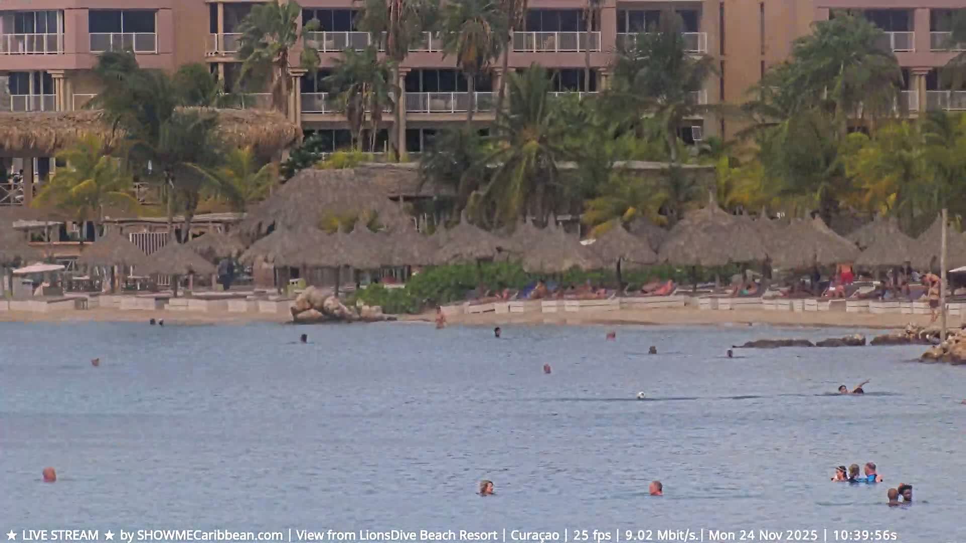 Carribean, Curacao, Mambo Beach  Live Cam - Willemstad, Curaçao, Netherland