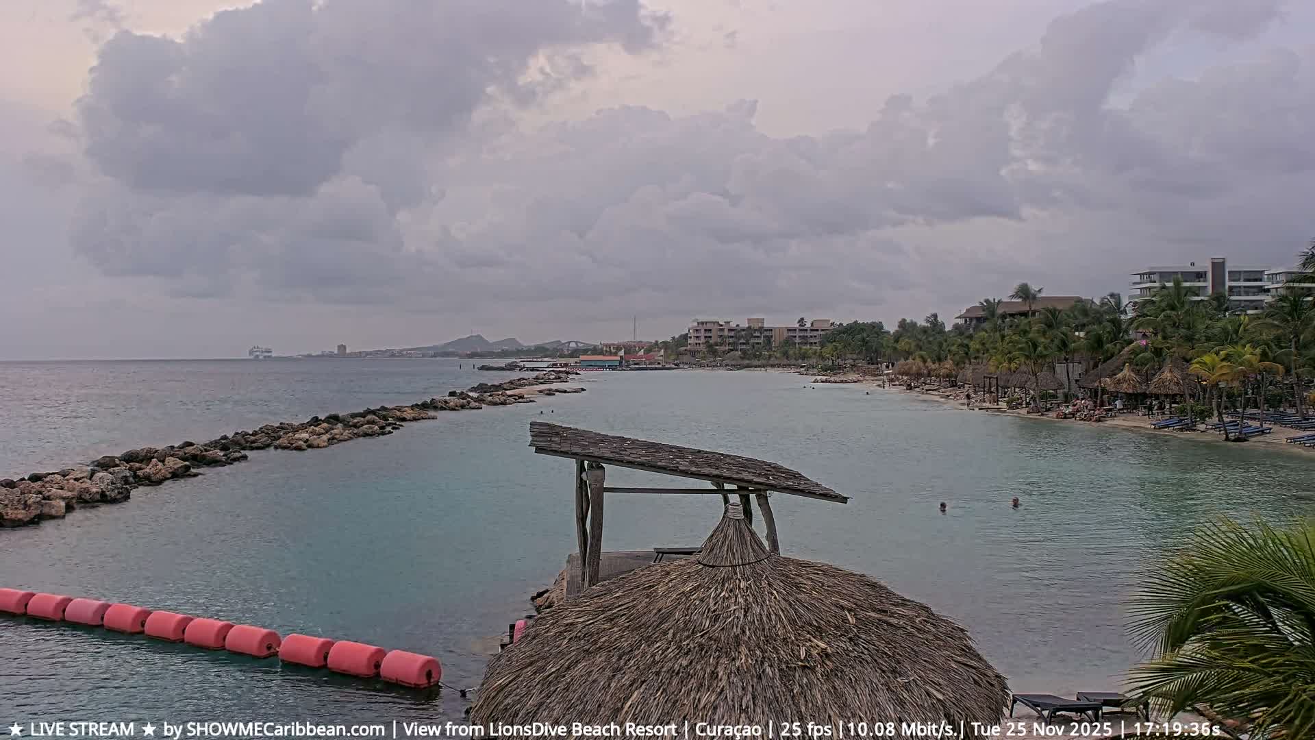 Carribean, Curacao, Mambo Beach  Live Cam - Willemstad, Curaçao, Netherland
