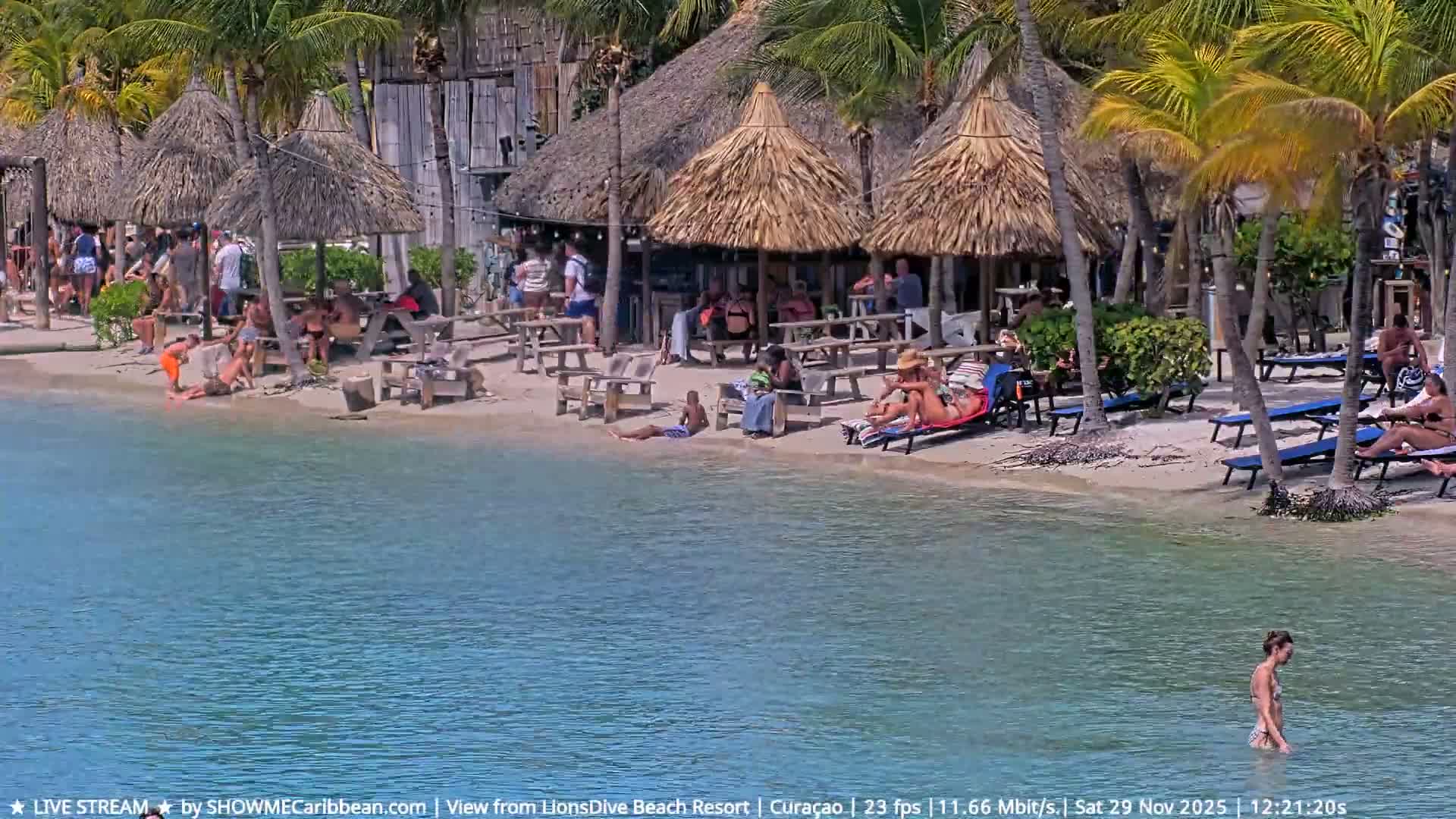 Carribean, Curacao, Mambo Beach  Live Cam - Willemstad, Curaçao, Netherland
