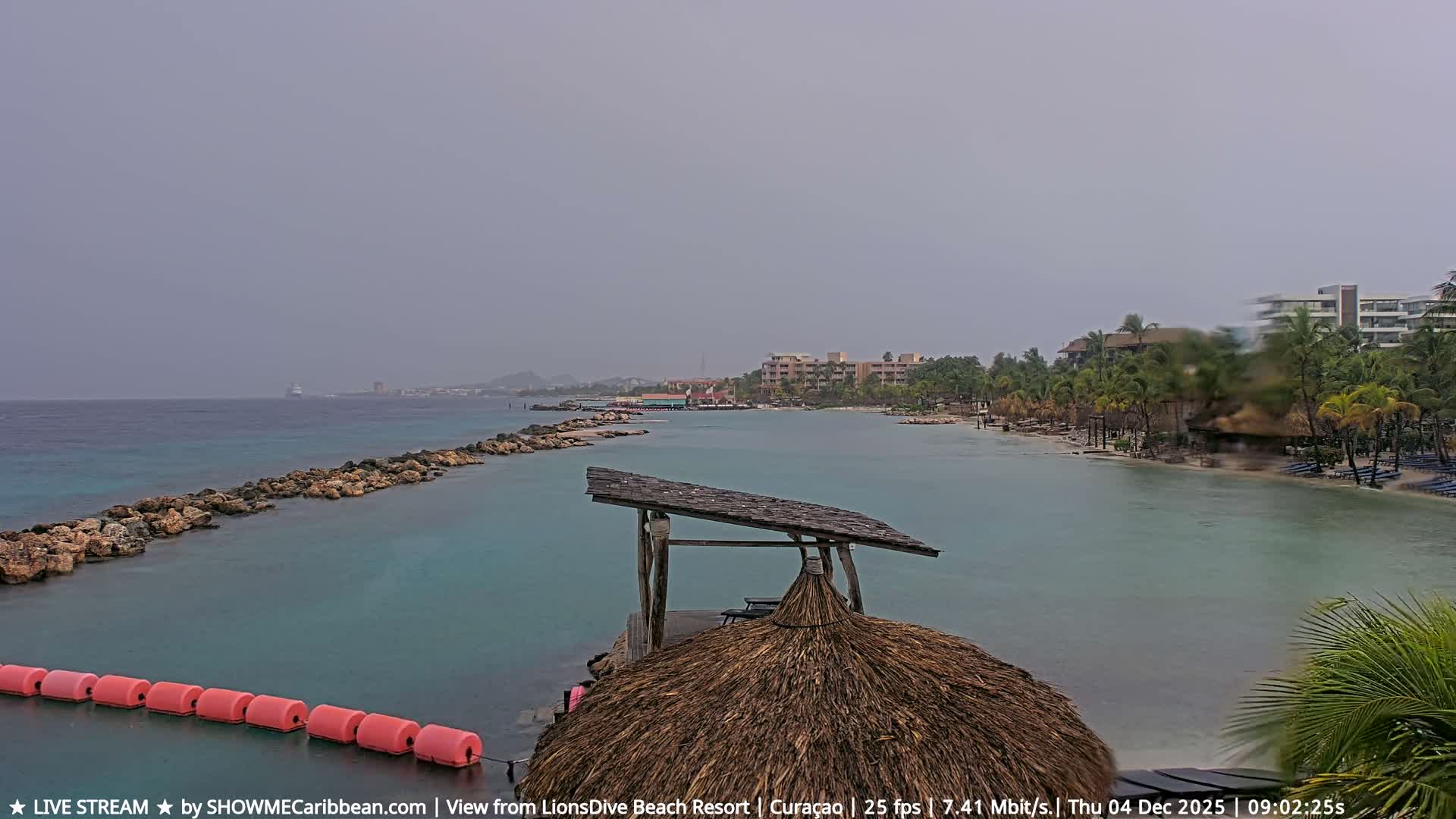 Carribean, Curacao, Mambo Beach  Live Cam - Willemstad, Curaçao, Netherland