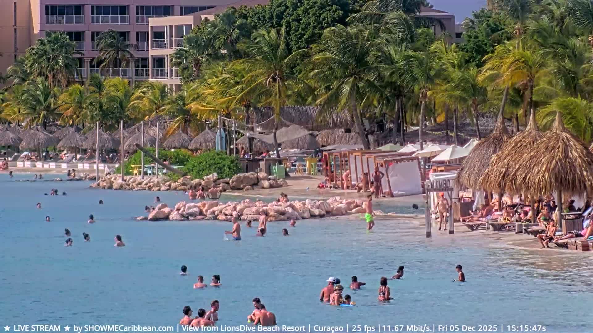 Carribean, Curacao, Mambo Beach  Live Cam - Willemstad, Curaçao, Netherland
