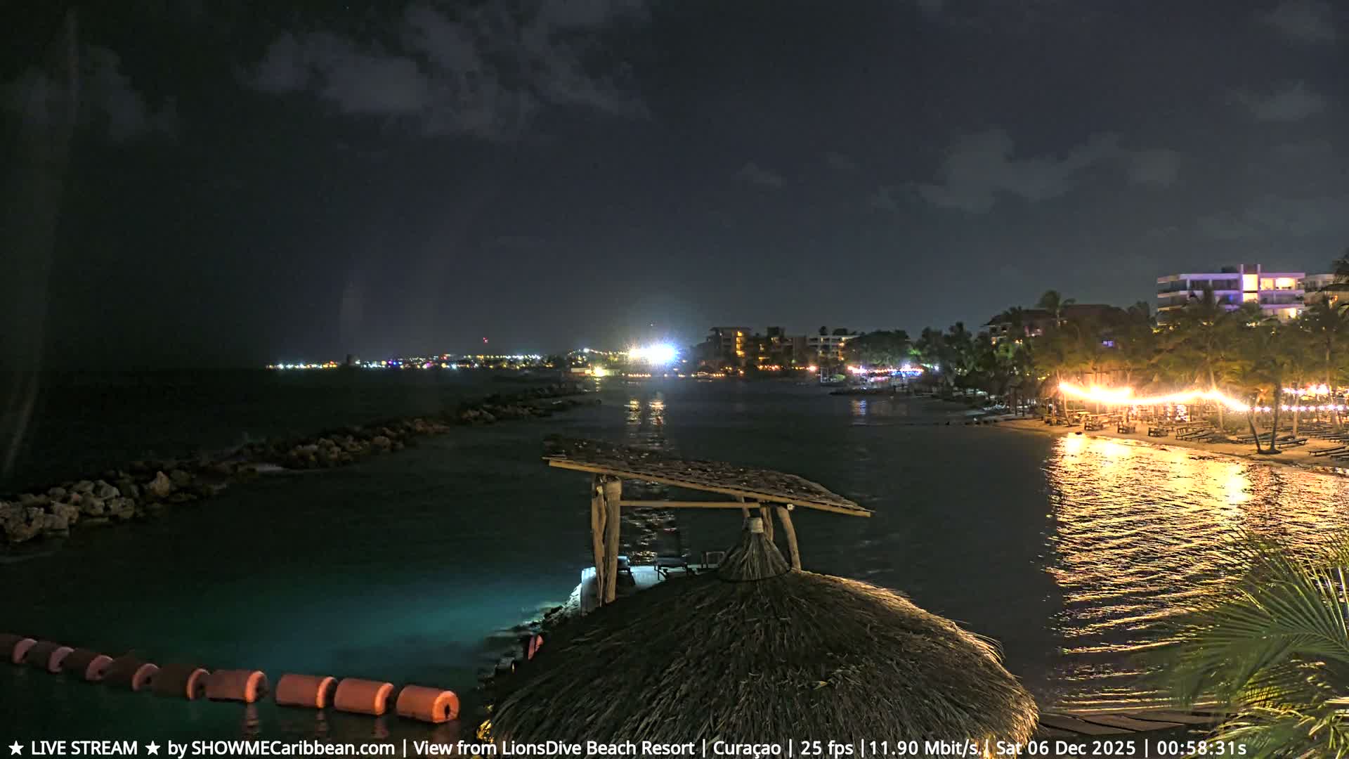 Carribean, Curacao, Mambo Beach  Live Cam - Willemstad, Curaçao, Netherland