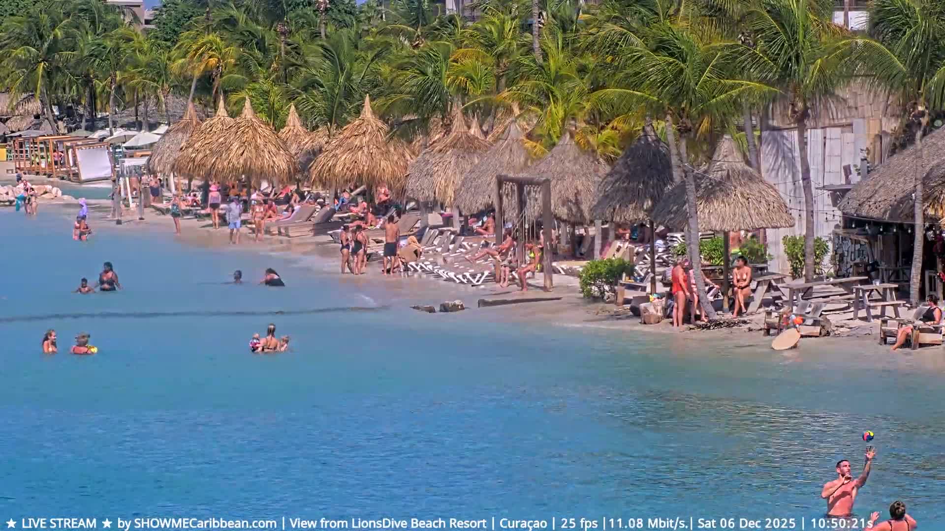 Carribean, Curacao, Mambo Beach  Live Cam - Willemstad, Curaçao, Netherland
