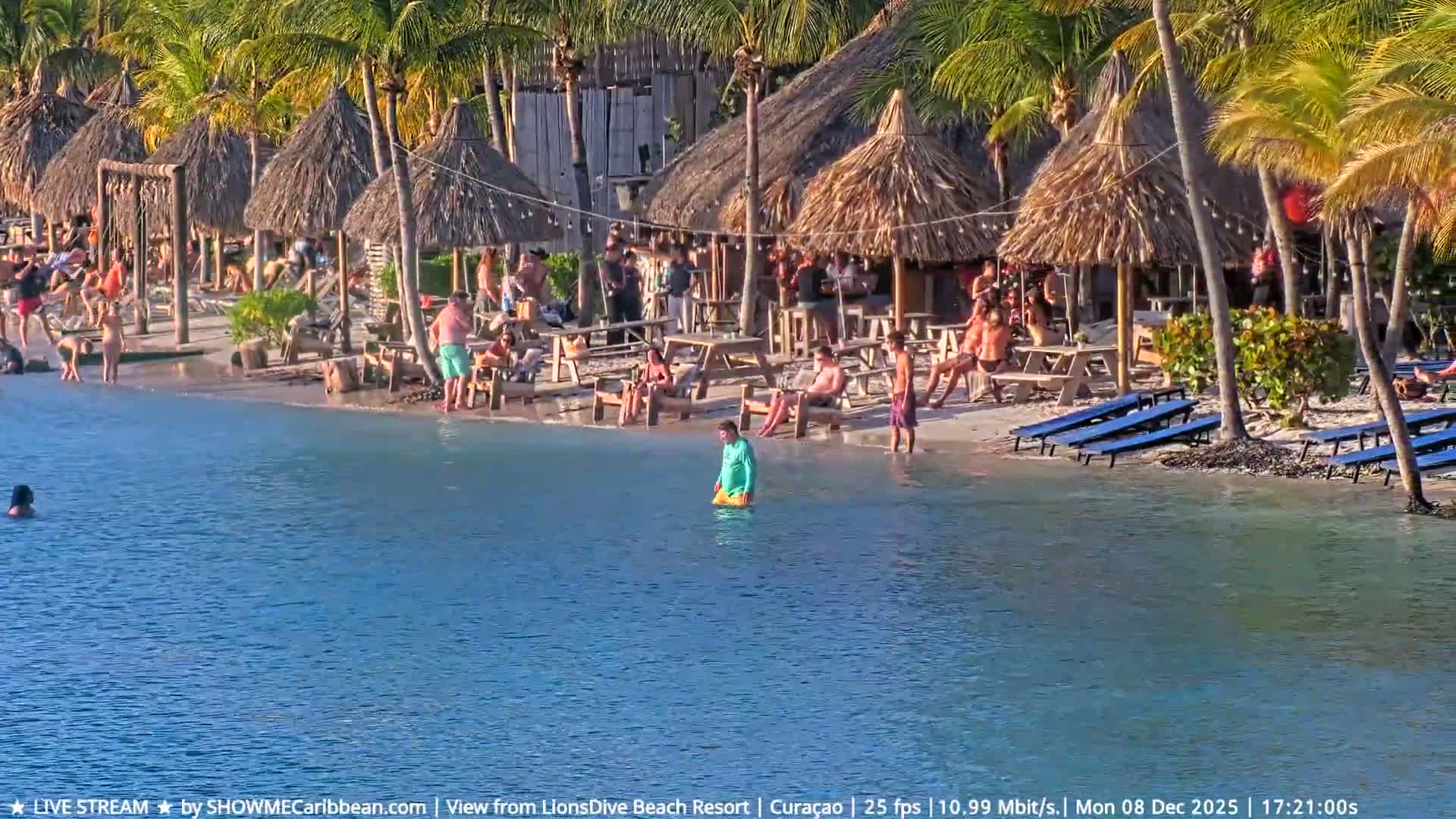 Carribean, Curacao, Mambo Beach  Live Cam - Willemstad, Curaçao, Netherland