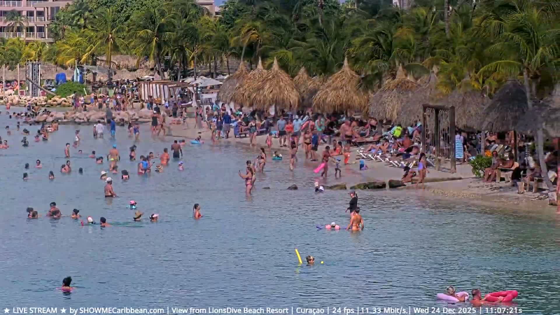 Carribean, Curacao, Mambo Beach  Live Cam - Willemstad, Curaçao, Netherland