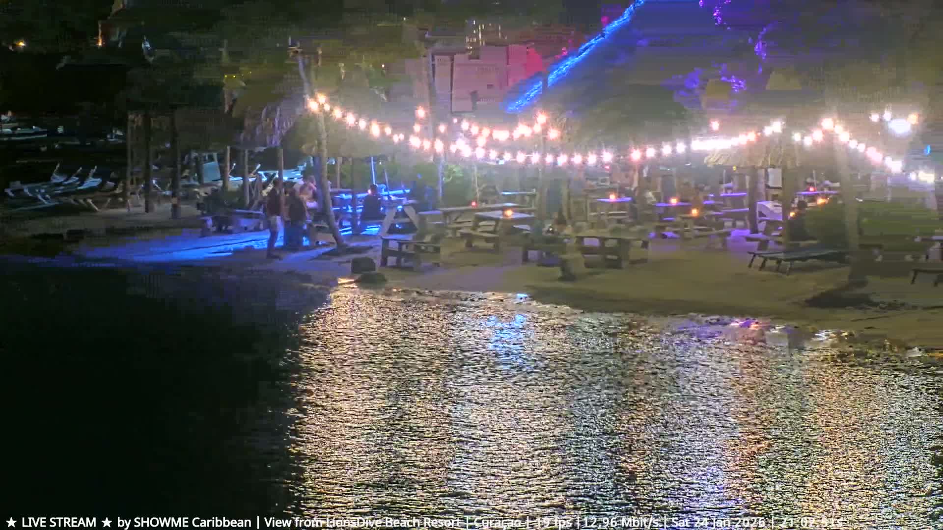 Carribean, Curacao, Mambo Beach  Live Cam - Willemstad, Curaçao, Netherland