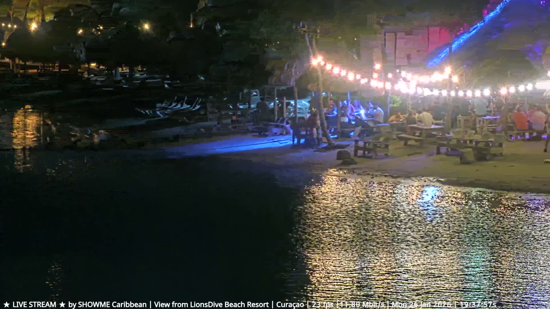 Carribean, Curacao, Mambo Beach  Live Cam - Willemstad, Curaçao, Netherland
