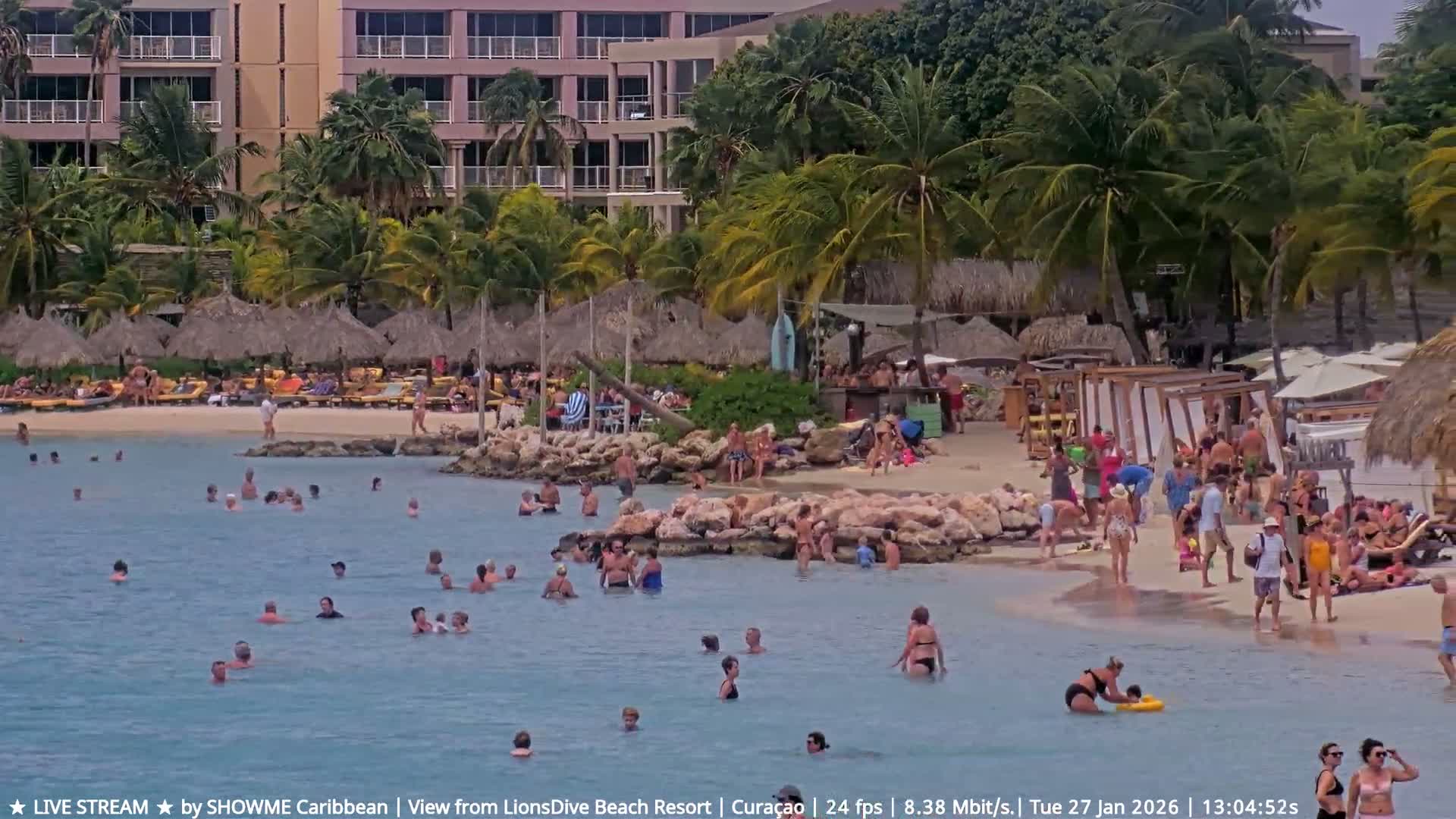 Carribean, Curacao, Mambo Beach  Live Cam - Willemstad, Curaçao, Netherland