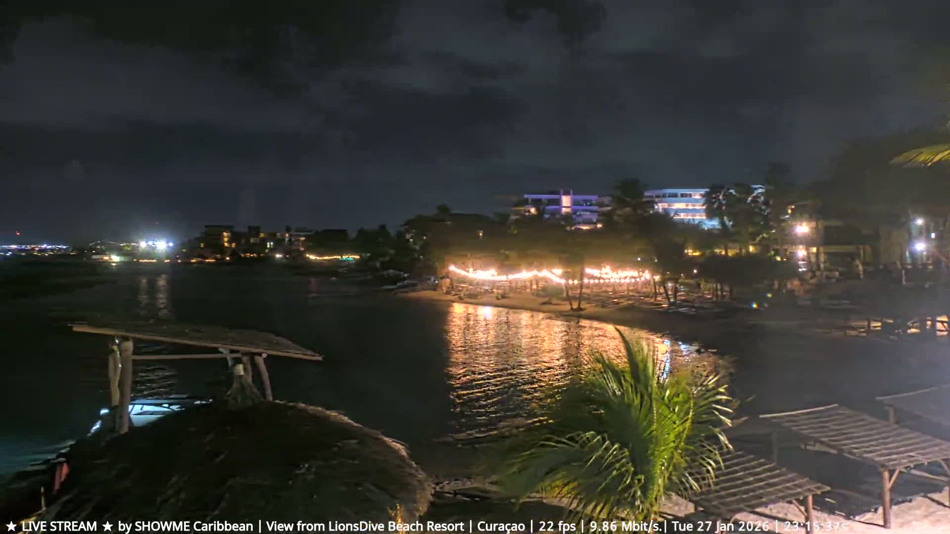 Carribean, Curacao, Mambo Beach  Live Cam - Willemstad, Curaçao, Netherland