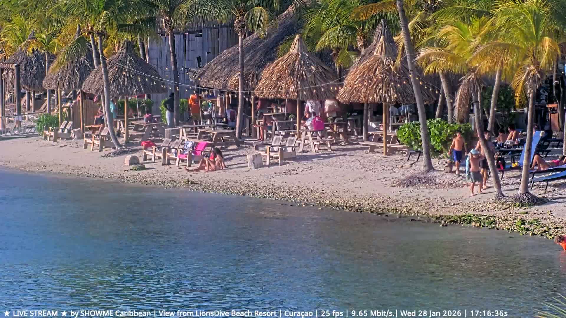 Carribean, Curacao, Mambo Beach  Live Cam - Willemstad, Curaçao, Netherland