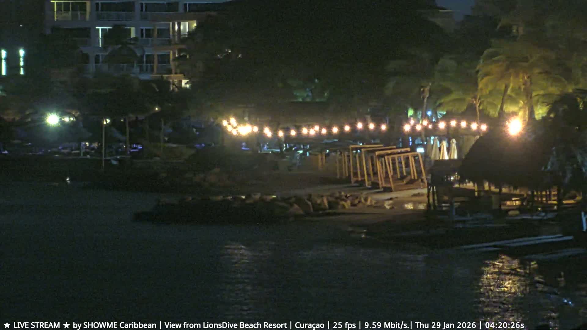 Carribean, Curacao, Mambo Beach  Live Cam - Willemstad, Curaçao, Netherland