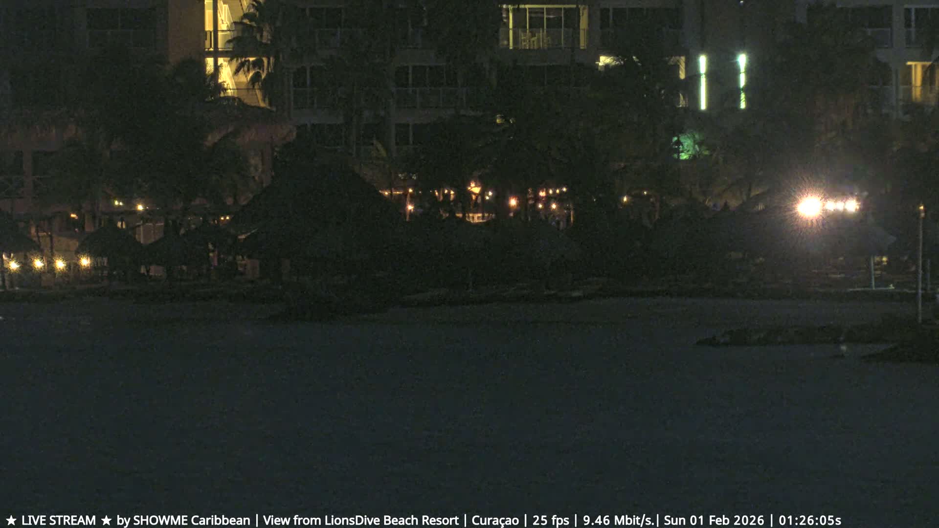 Carribean, Curacao, Mambo Beach  Live Cam - Willemstad, Curaçao, Netherland