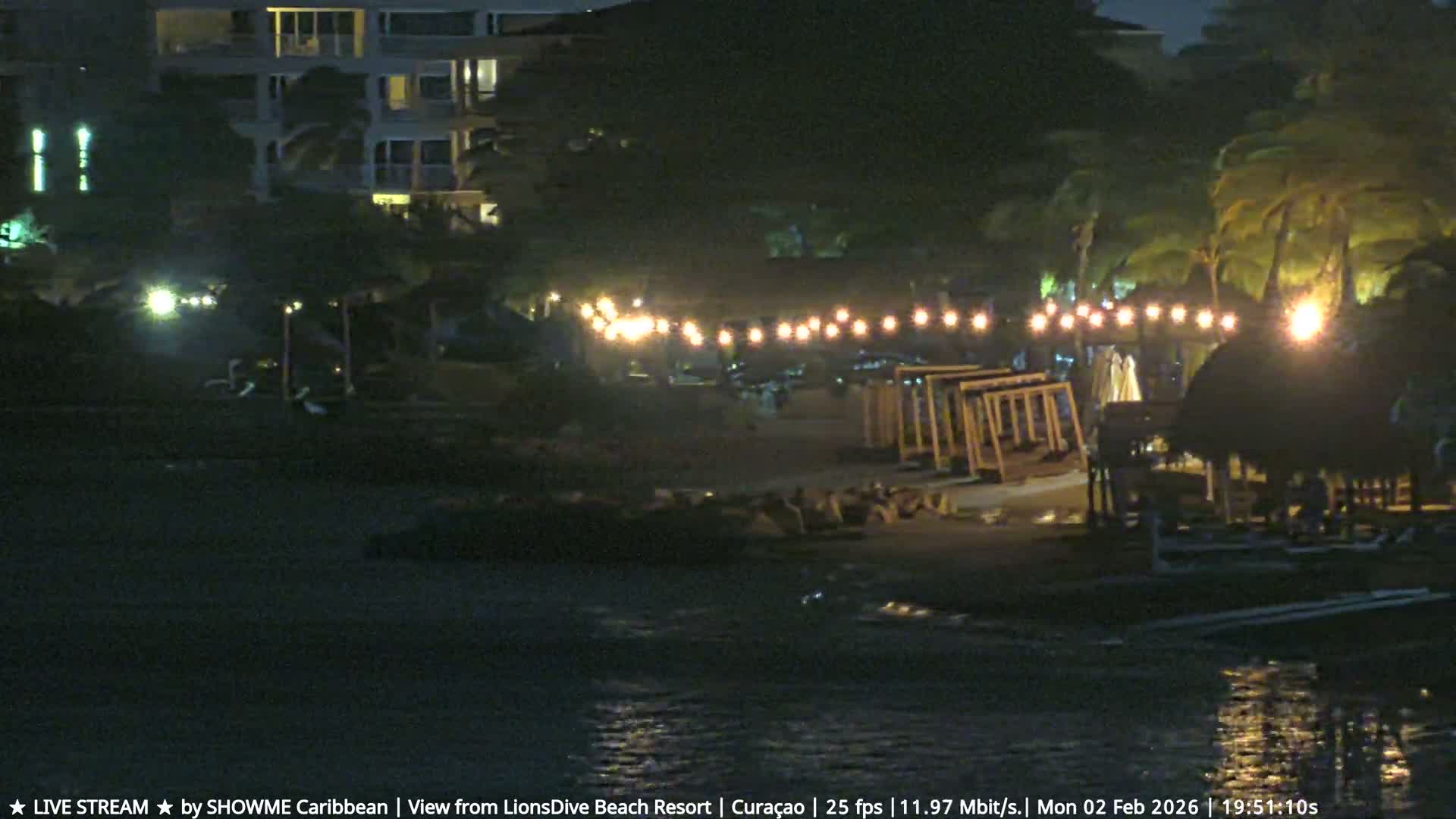 Carribean, Curacao, Mambo Beach  Live Cam - Willemstad, Curaçao, Netherland