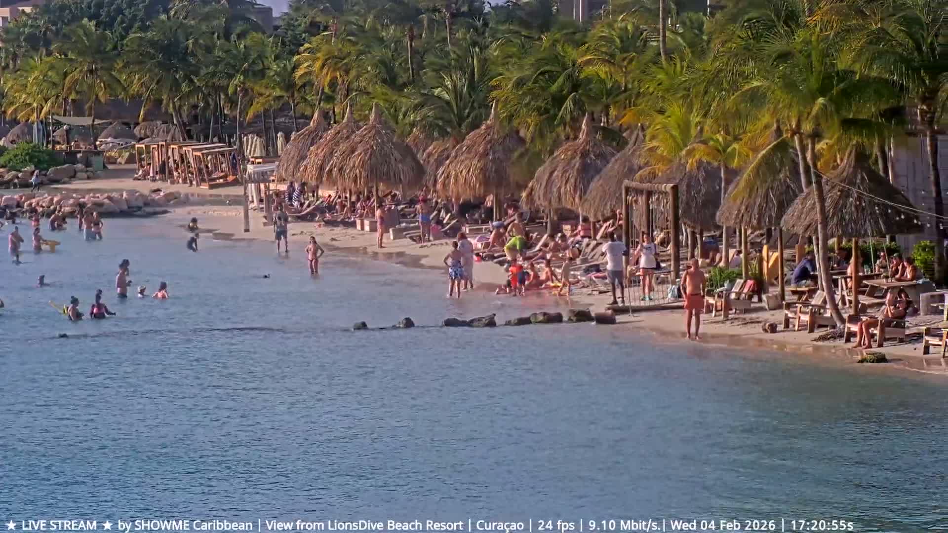Carribean, Curacao, Mambo Beach  Live Cam - Willemstad, Curaçao, Netherland