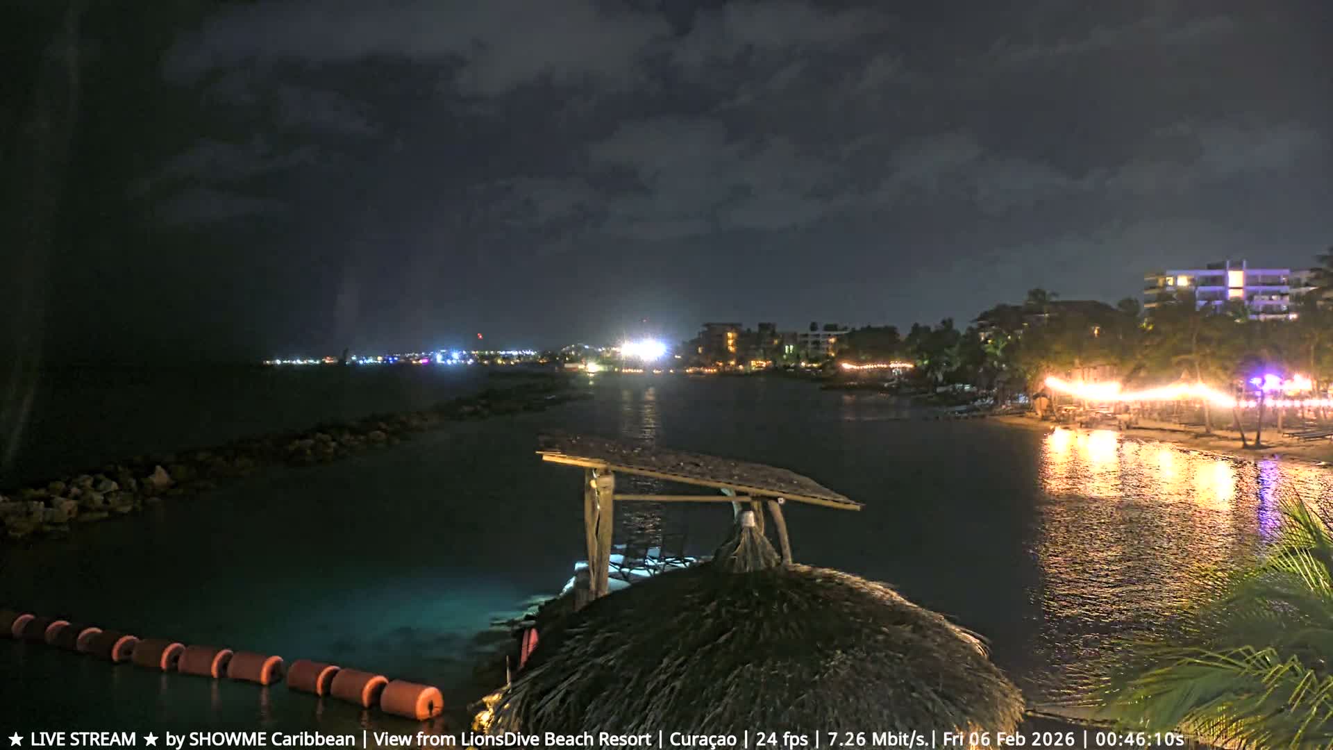 Carribean, Curacao, Mambo Beach  Live Cam - Willemstad, Curaçao, Netherland