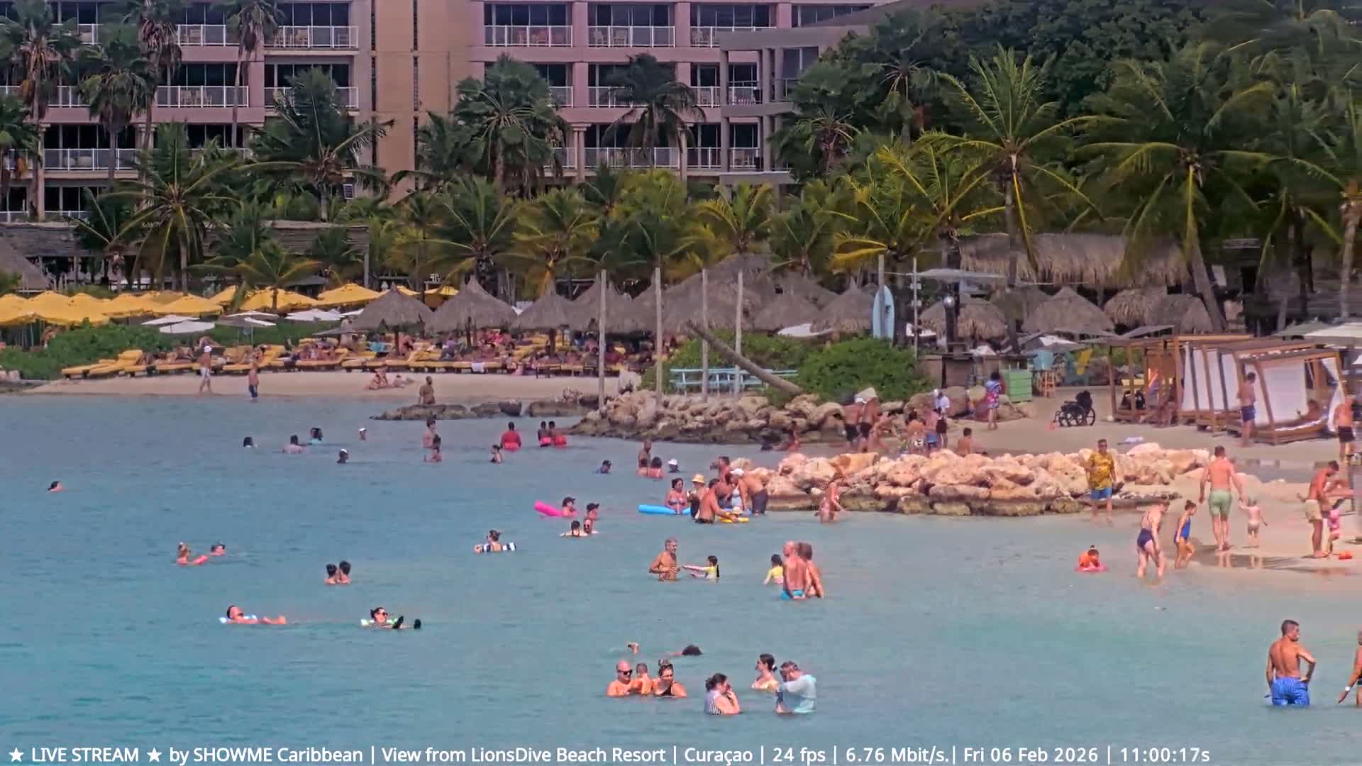 Carribean, Curacao, Mambo Beach  Live Cam - Willemstad, Curaçao, Netherland