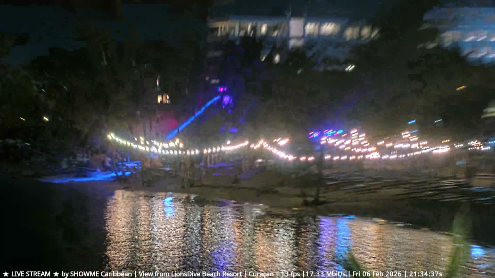 Carribean, Curacao, Mambo Beach  Live Cam - Willemstad, Curaçao, Netherland