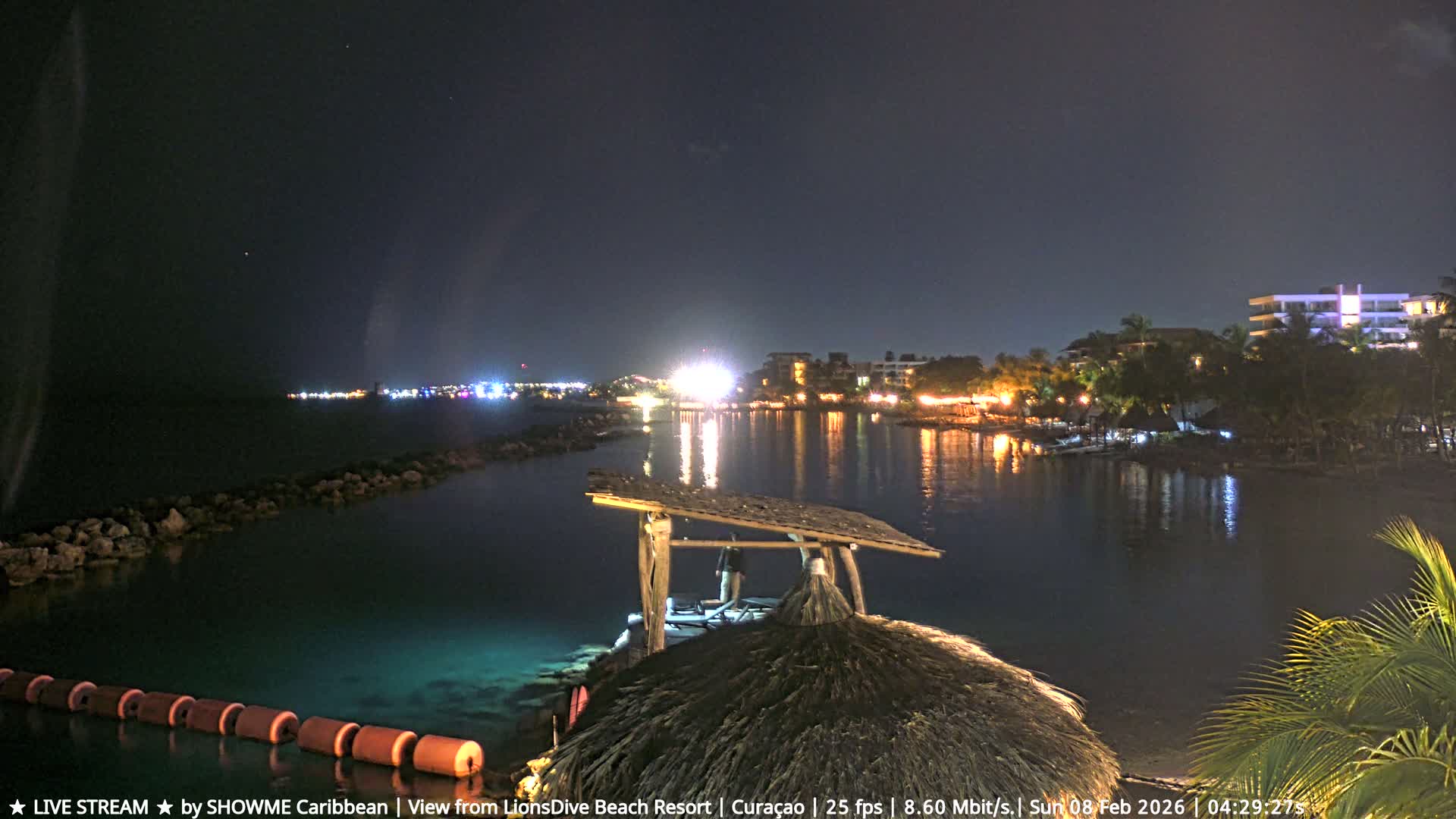 Carribean, Curacao, Mambo Beach  Live Cam - Willemstad, Curaçao, Netherland