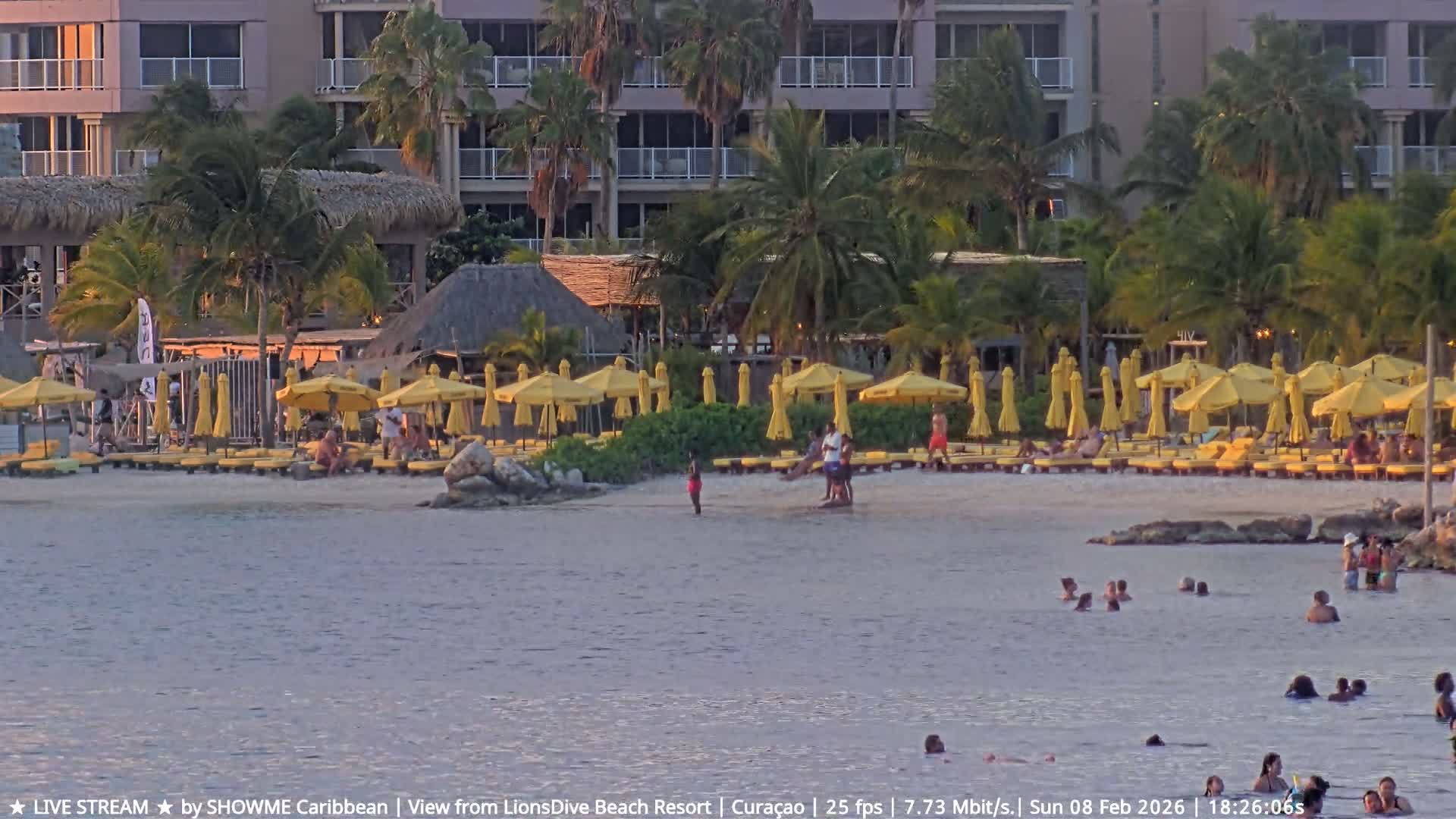 Carribean, Curacao, Mambo Beach  Live Cam - Willemstad, Curaçao, Netherland