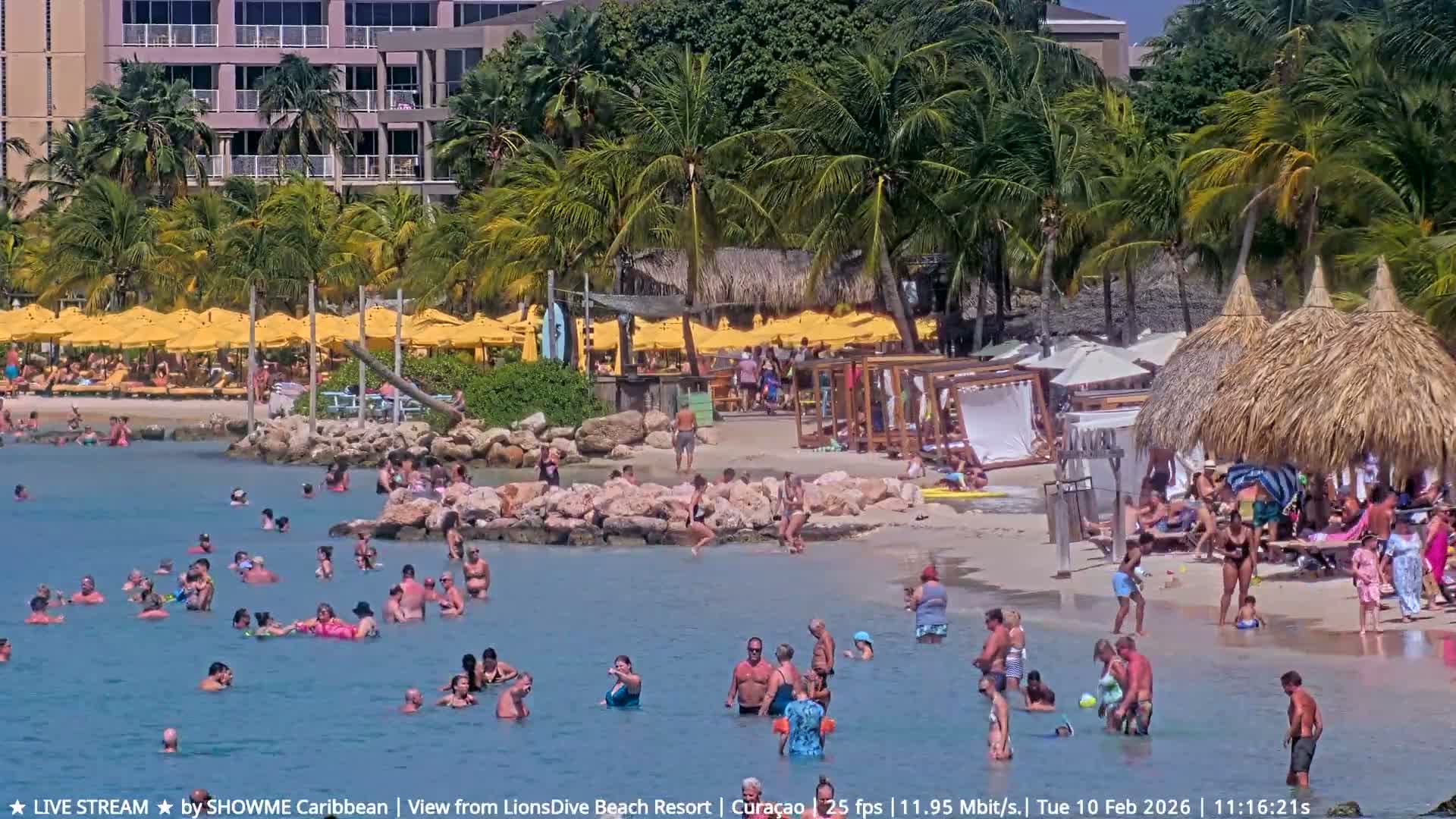 Carribean, Curacao, Mambo Beach  Live Cam - Willemstad, Curaçao, Netherland