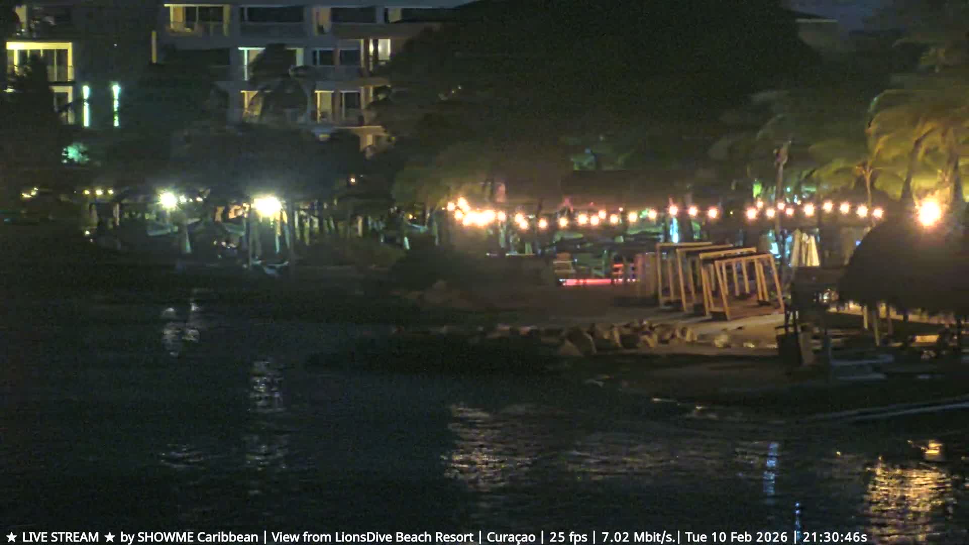 Carribean, Curacao, Mambo Beach  Live Cam - Willemstad, Curaçao, Netherland