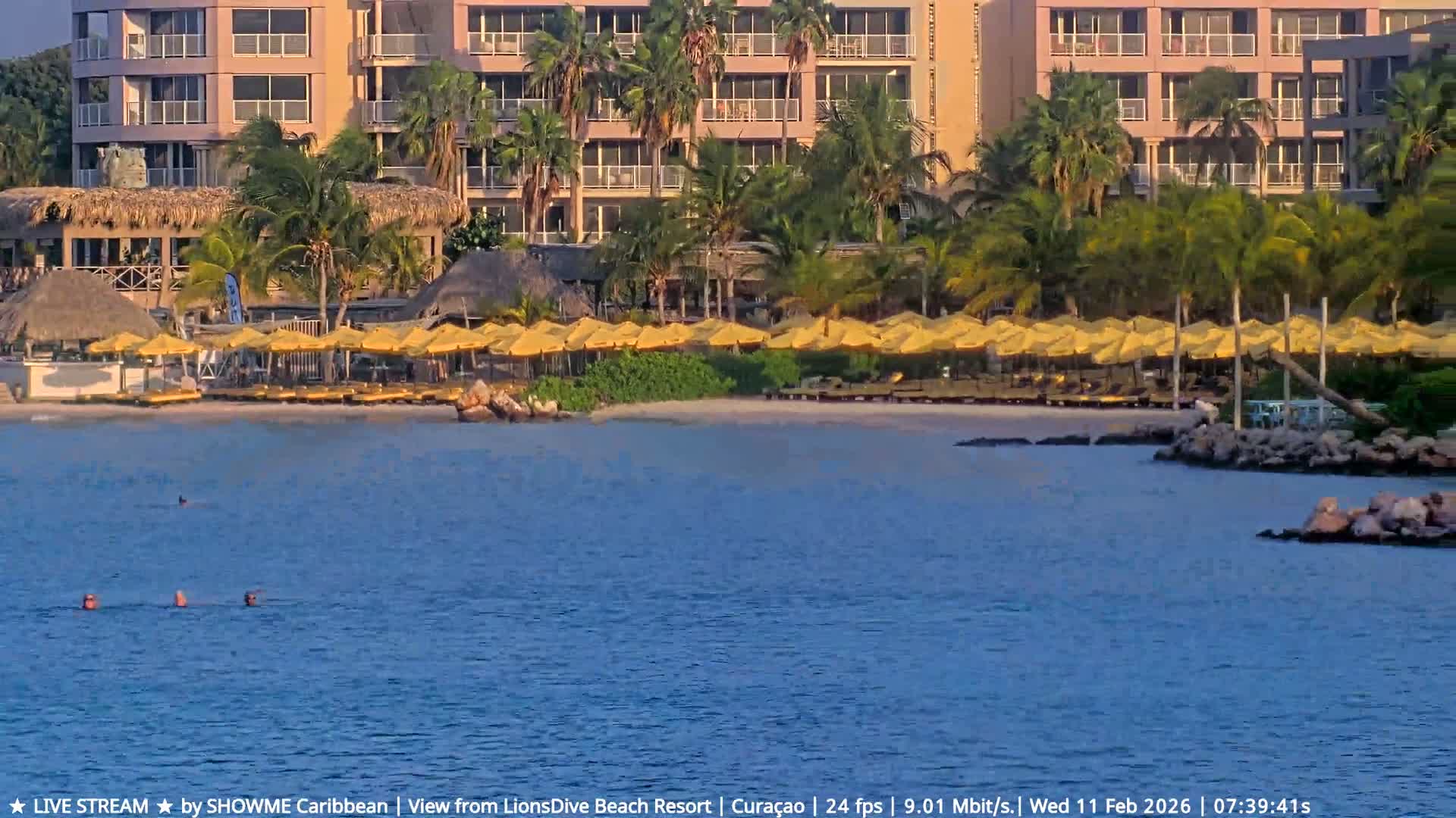 Carribean, Curacao, Mambo Beach  Live Cam - Willemstad, Curaçao, Netherland