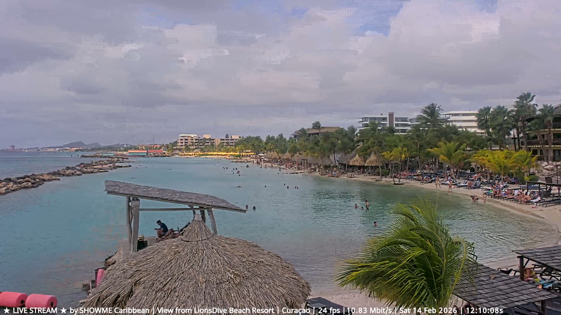 Carribean, Curacao, Mambo Beach  Live Cam - Willemstad, Curaçao, Netherland