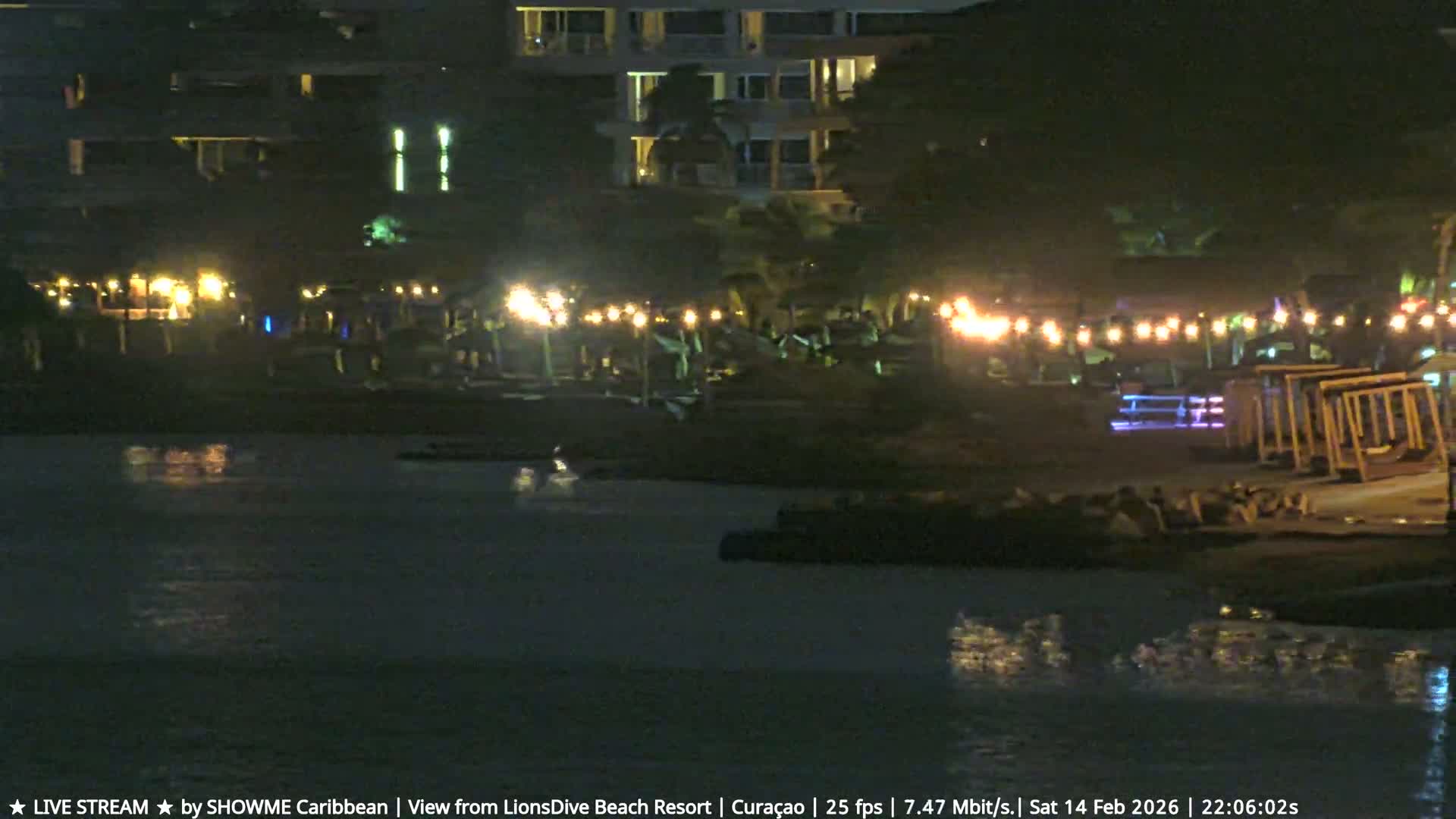 Carribean, Curacao, Mambo Beach  Live Cam - Willemstad, Curaçao, Netherland