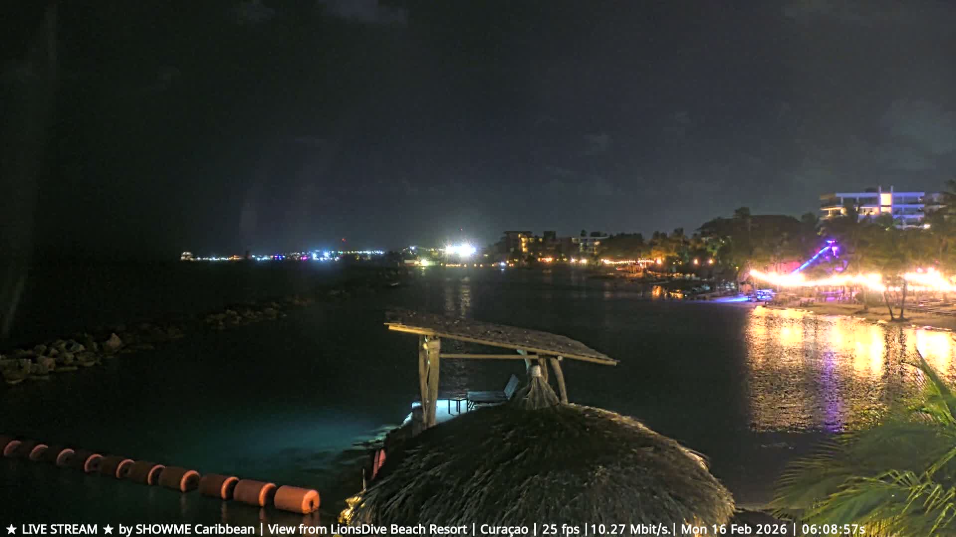 Carribean, Curacao, Mambo Beach  Live Cam - Willemstad, Curaçao, Netherland