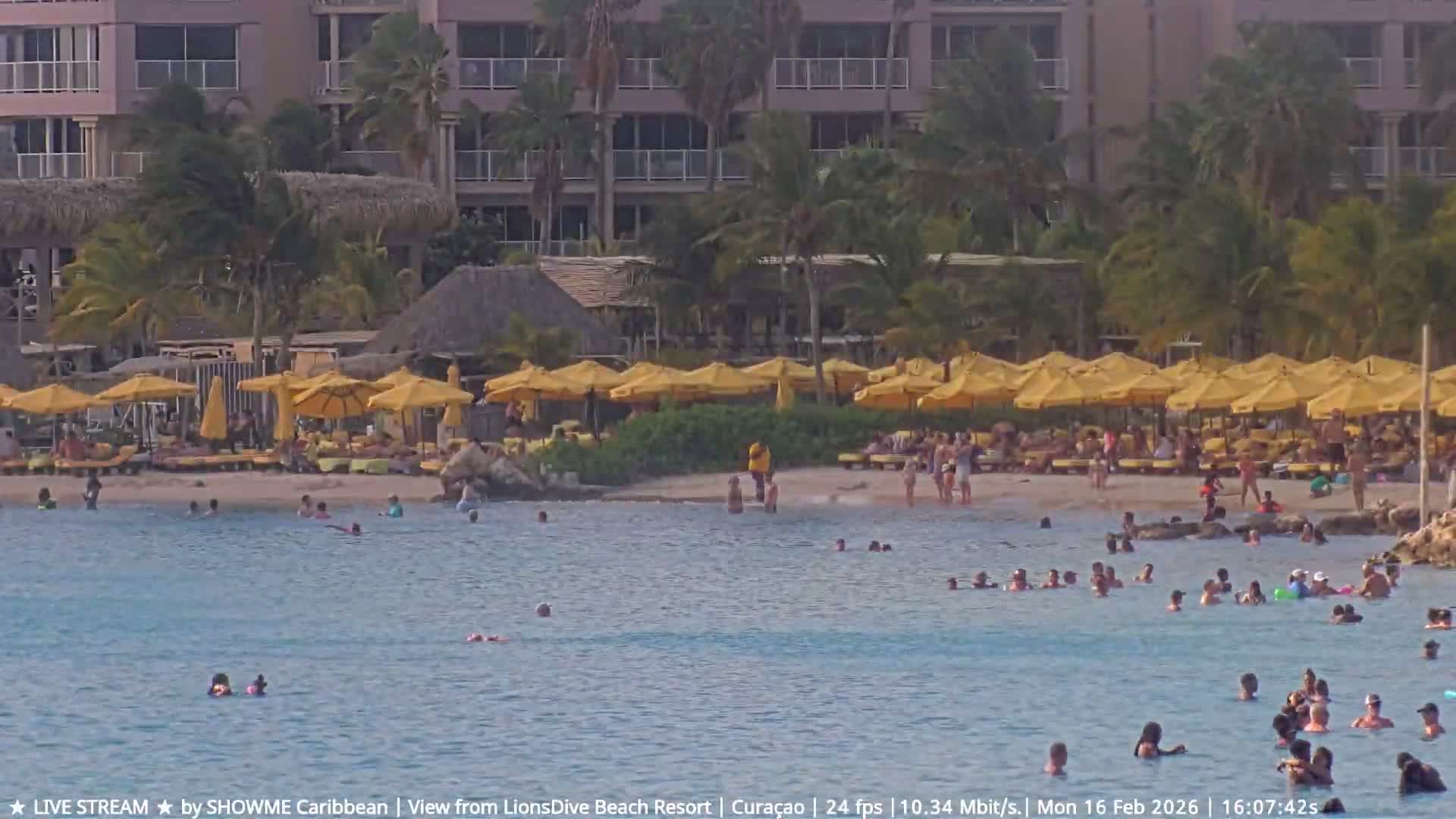 Carribean, Curacao, Mambo Beach  Live Cam - Willemstad, Curaçao, Netherland